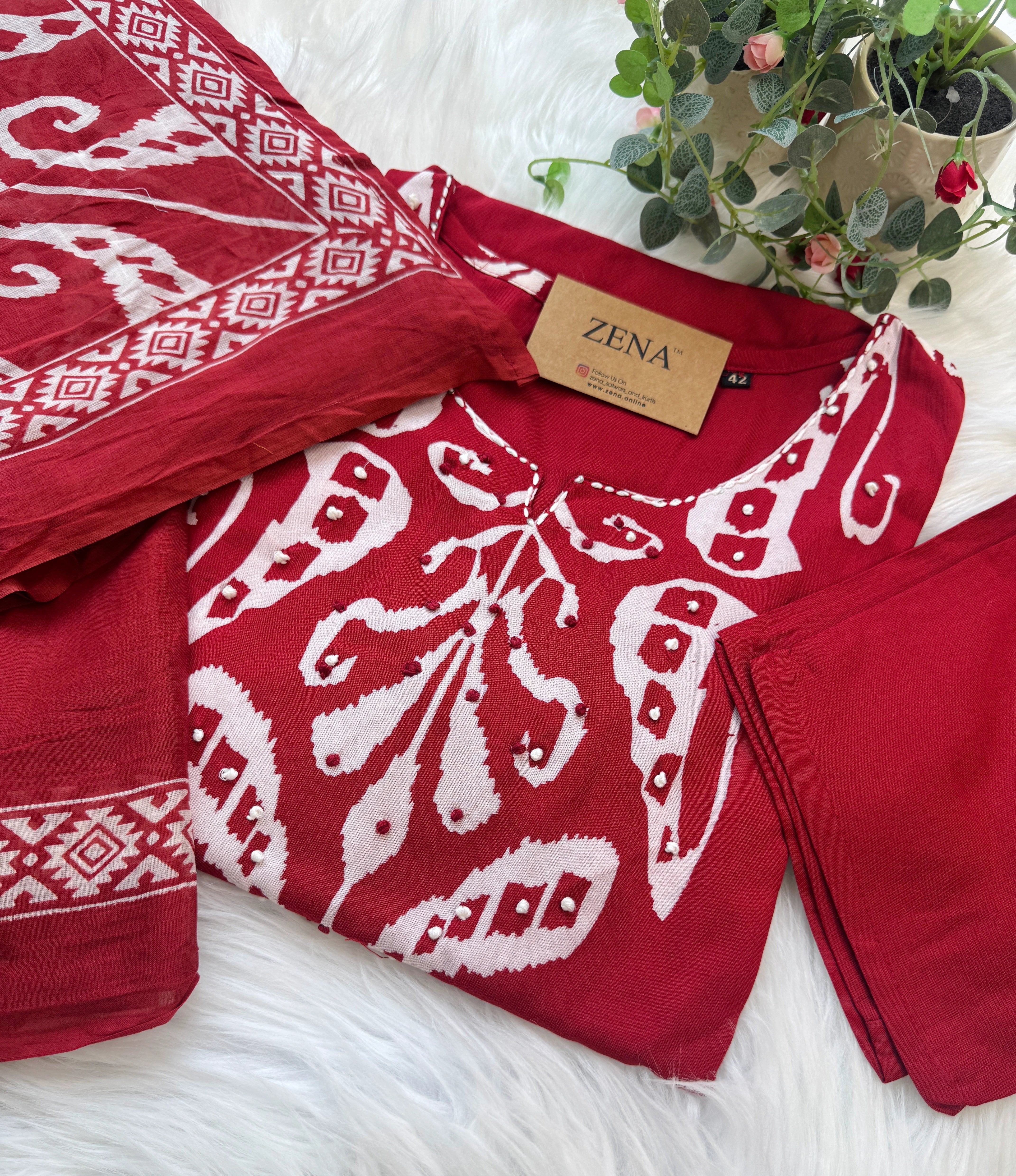 ✨ Pure Cotton Kurti Set ✨