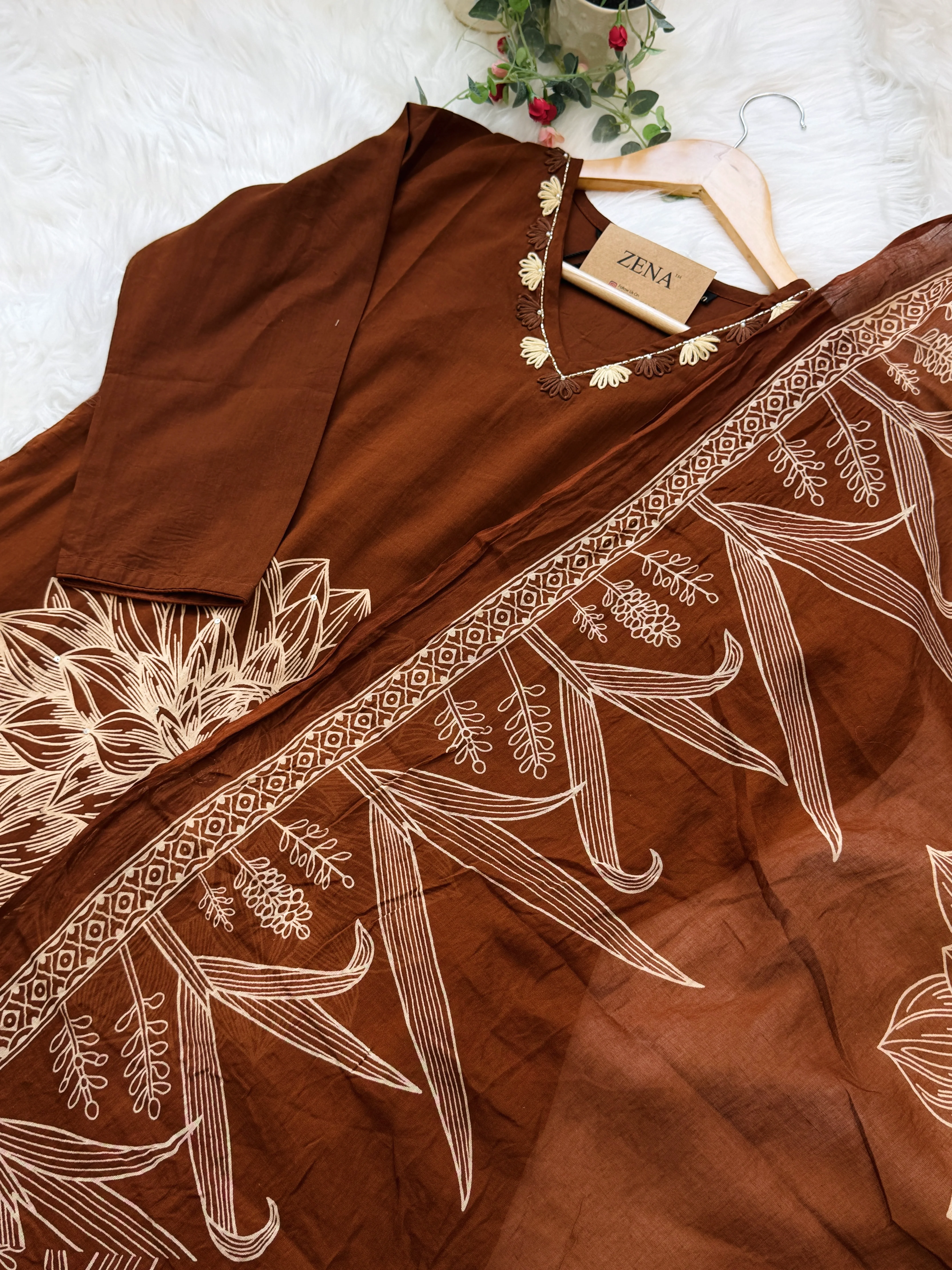 ✨ Pure Cotton Kurti Set with Thread Work Details ✨ - Image 7