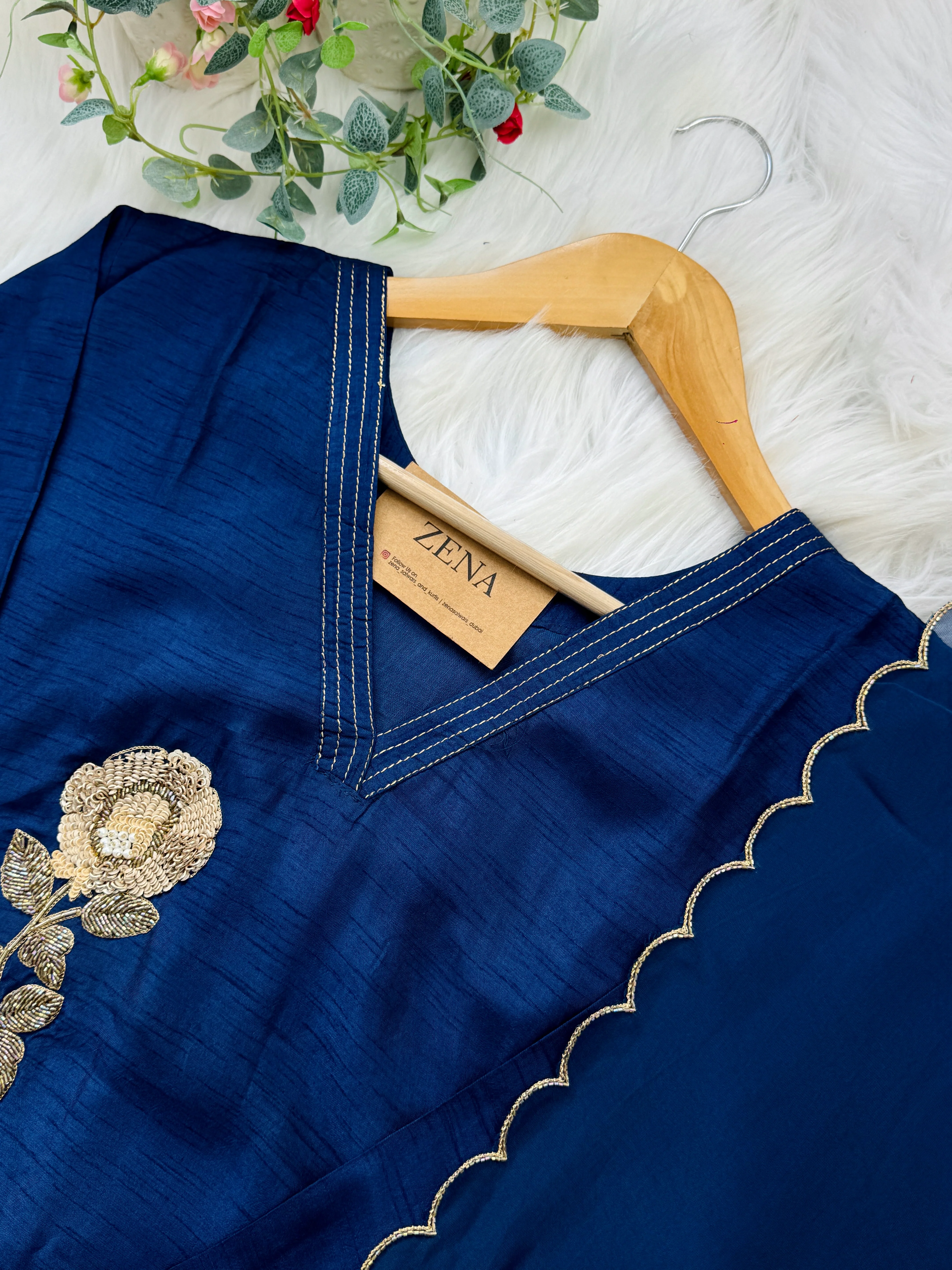 ✨ Pure Dola Silk Handwork Kurti Set ✨ - Image 5