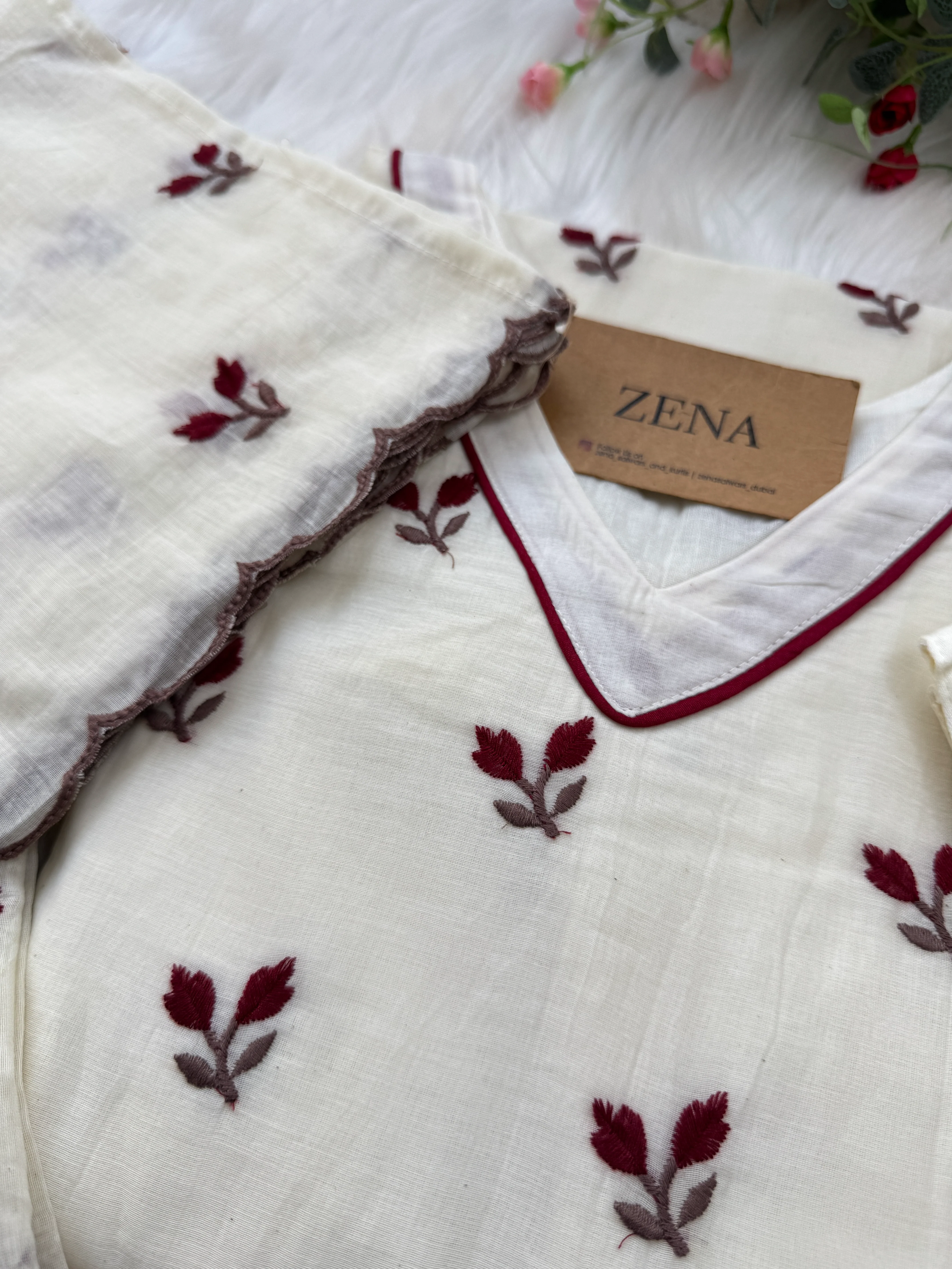 β¨ Pure Mul Chanderi Embroidered Anarkali Set β¨ - Image 5