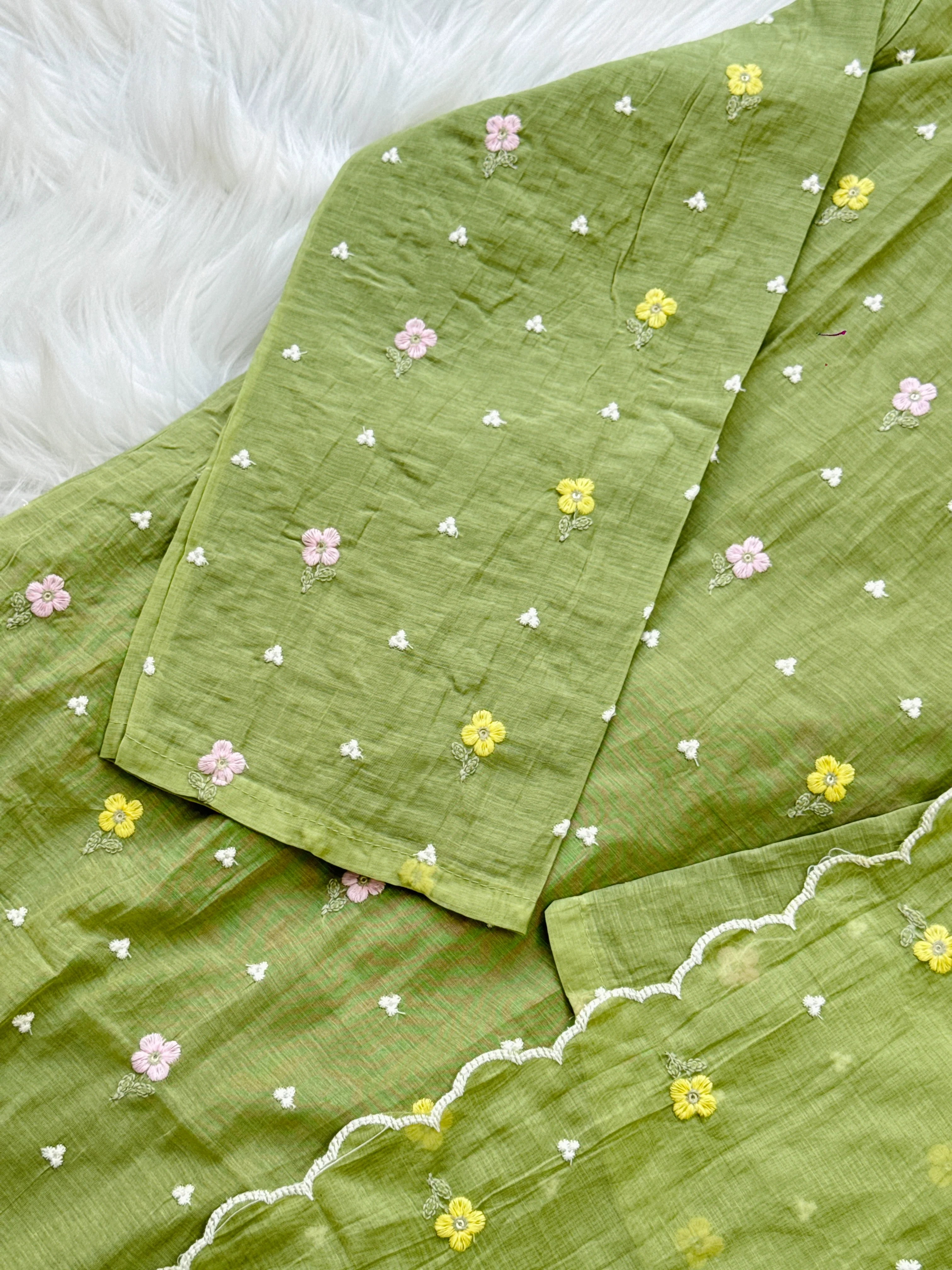 ✨ Pure Mul Chanderi Embroidered Kurti Set ✨ - Image 7