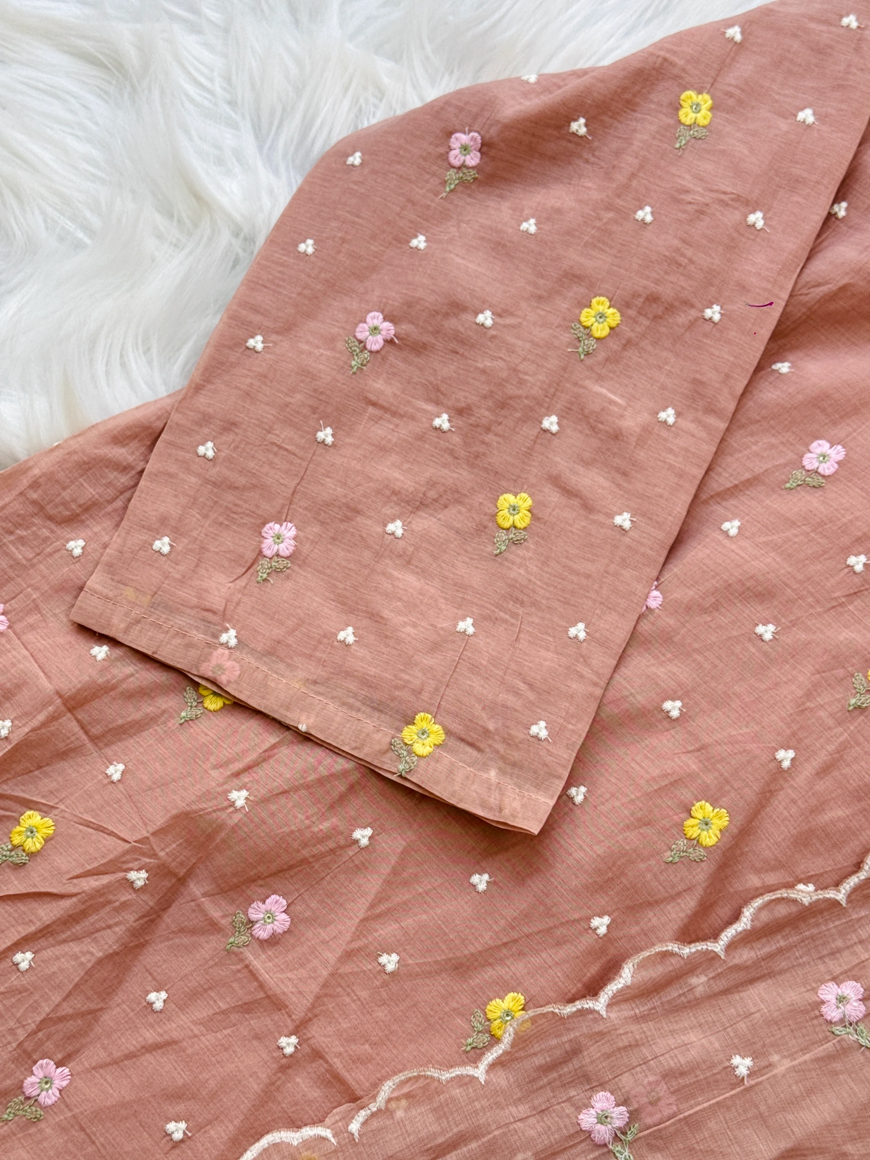 ✨ Pure Mul Chanderi Embroidered Kurti Set ✨ - Image 7