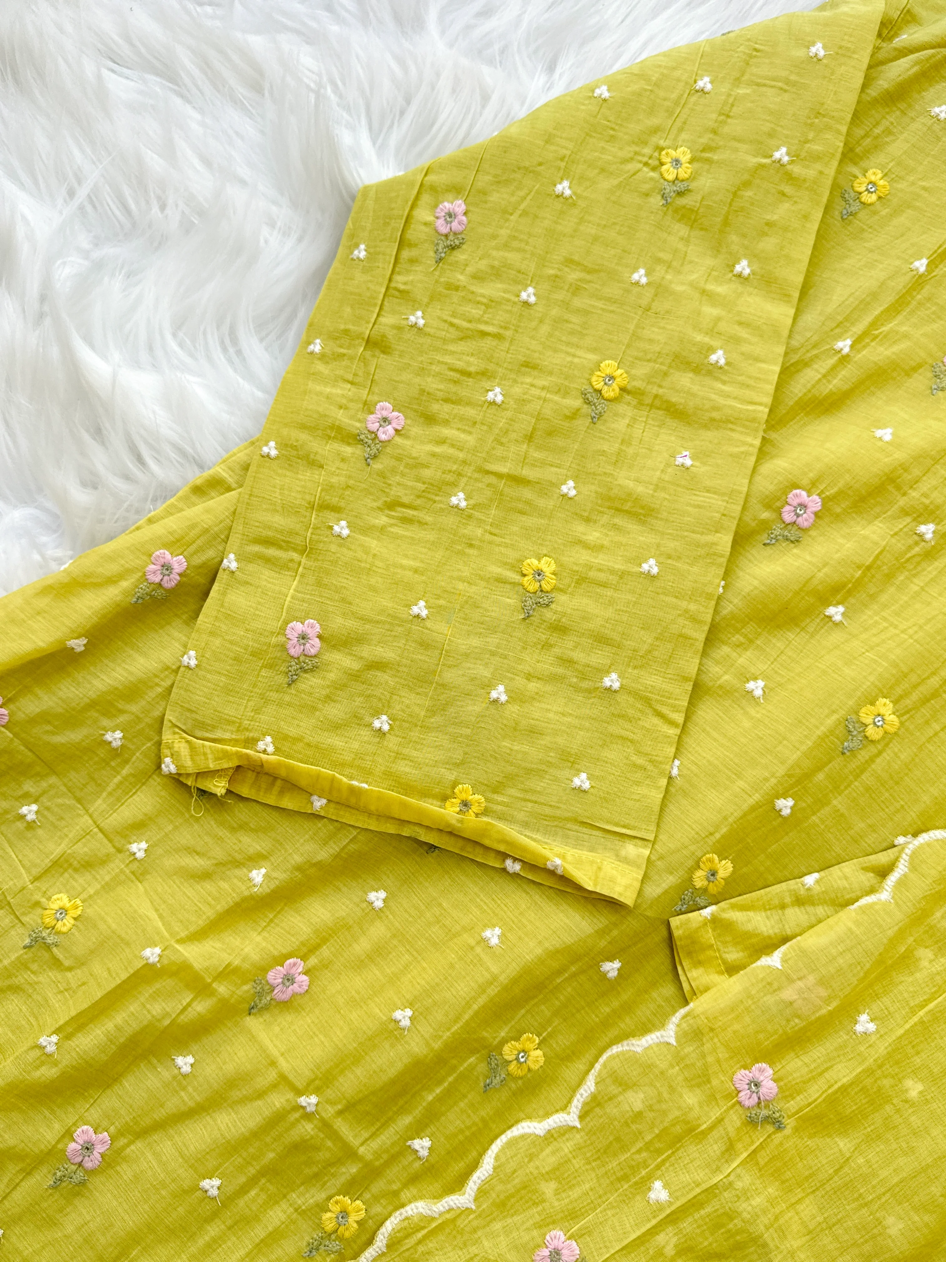 ✨ Pure Mul Chanderi Embroidered Kurti Set ✨ - Image 5