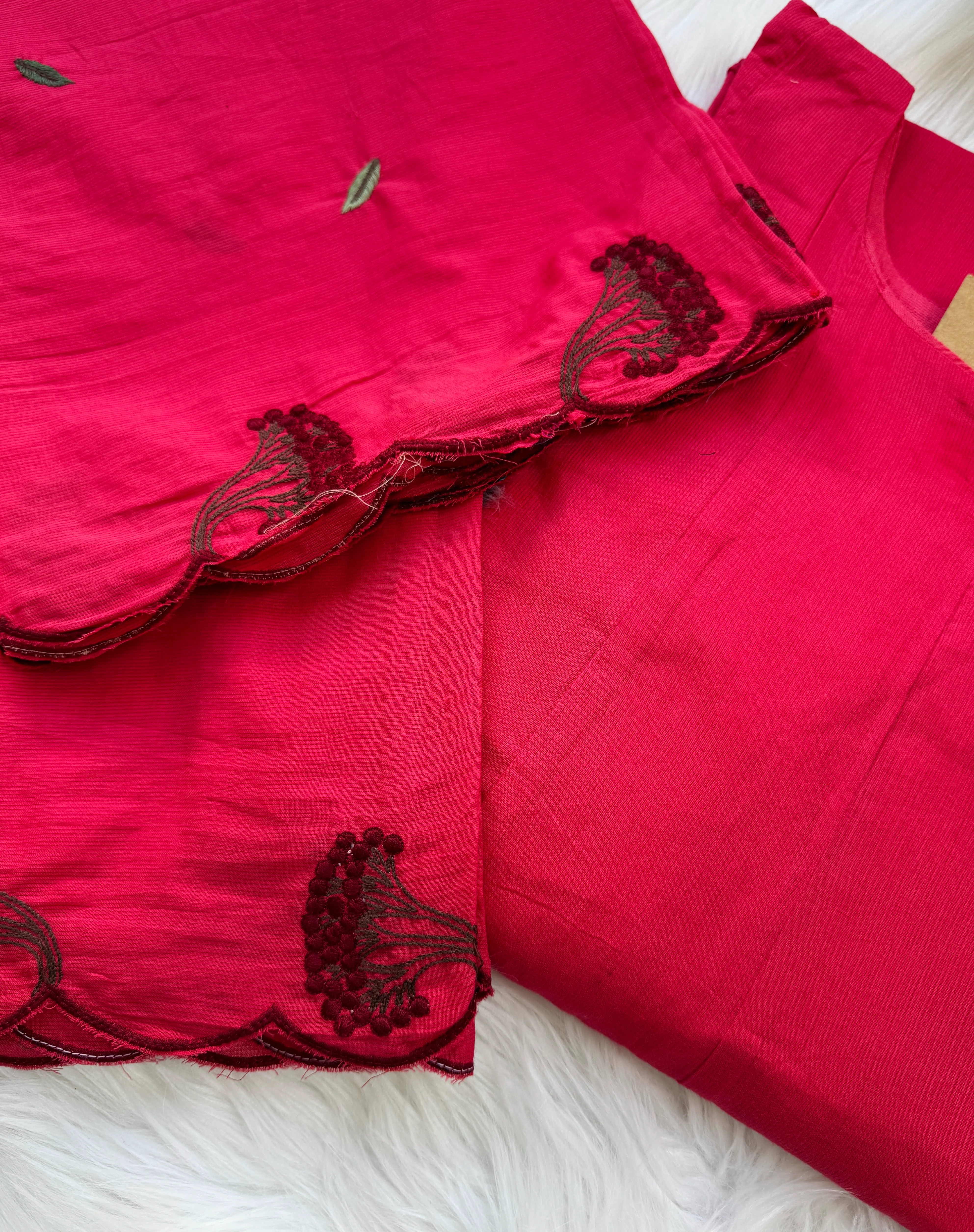 ✨ Pure Mul Cotton Embroidered Anarkali Set ✨ - Image 3