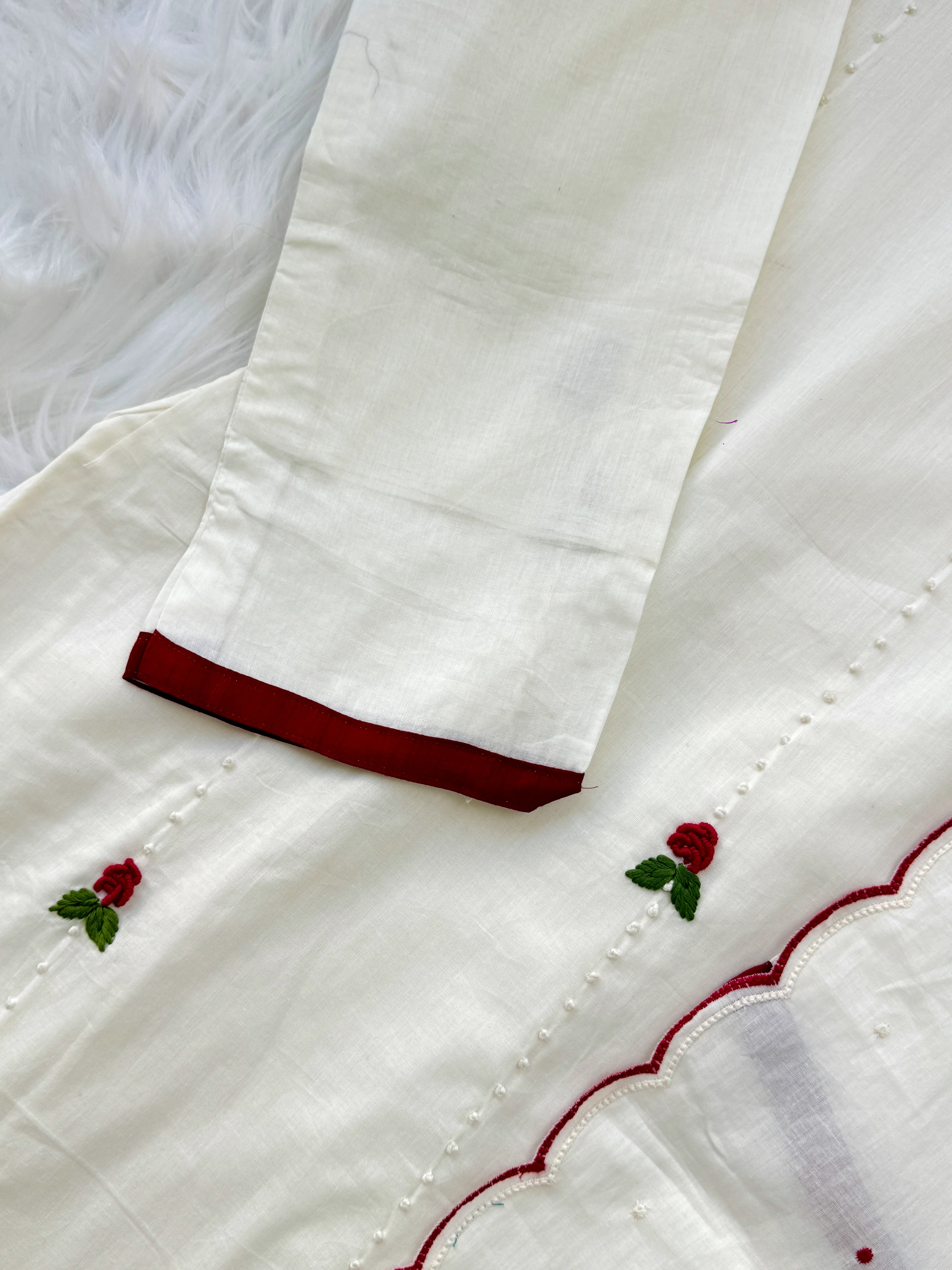 ✨ Pure Cotton French Knot Anarkali Set ✨ - Image 7