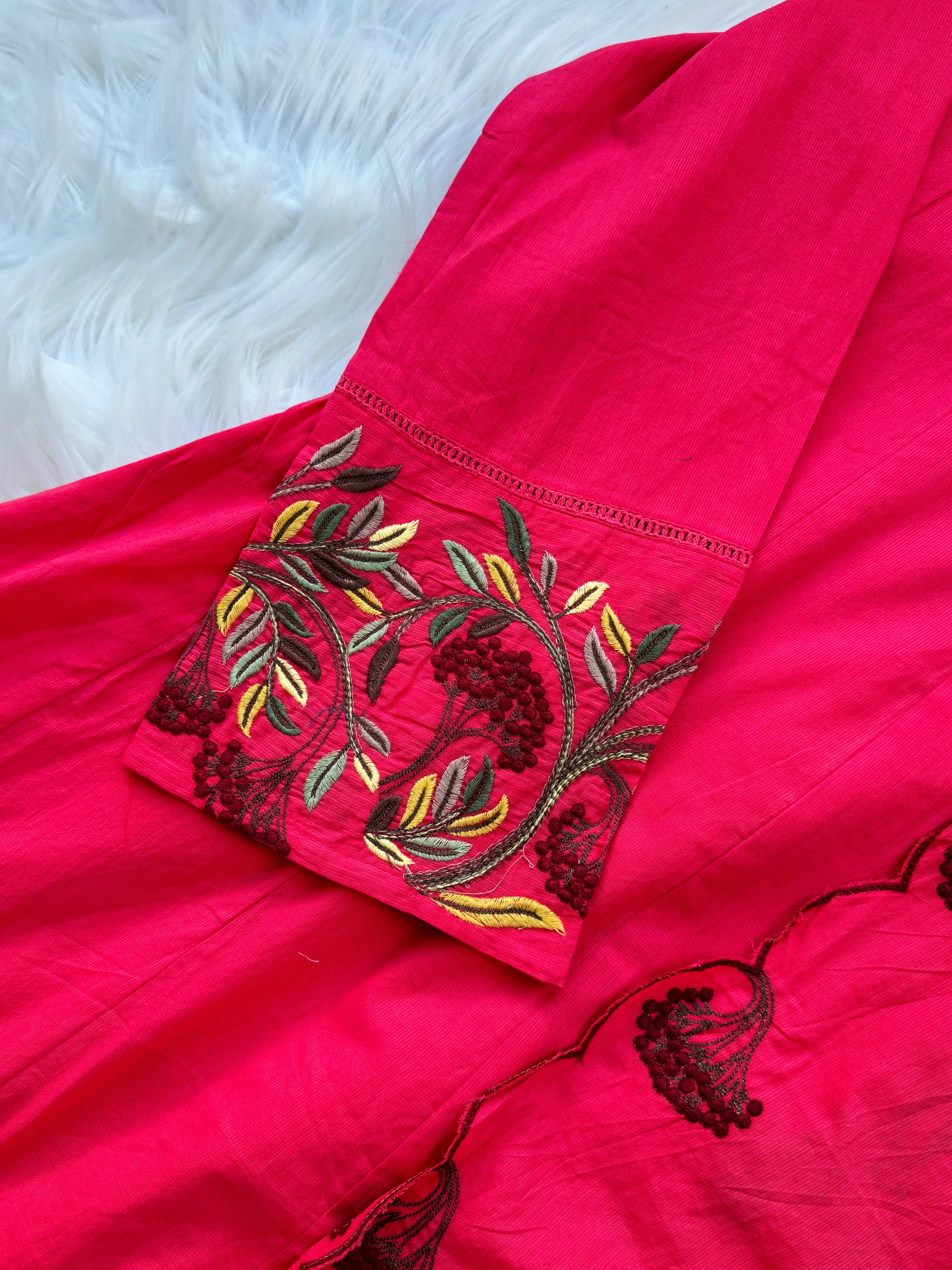✨ Pure Mul Cotton Embroidered Anarkali Set ✨ - Image 6