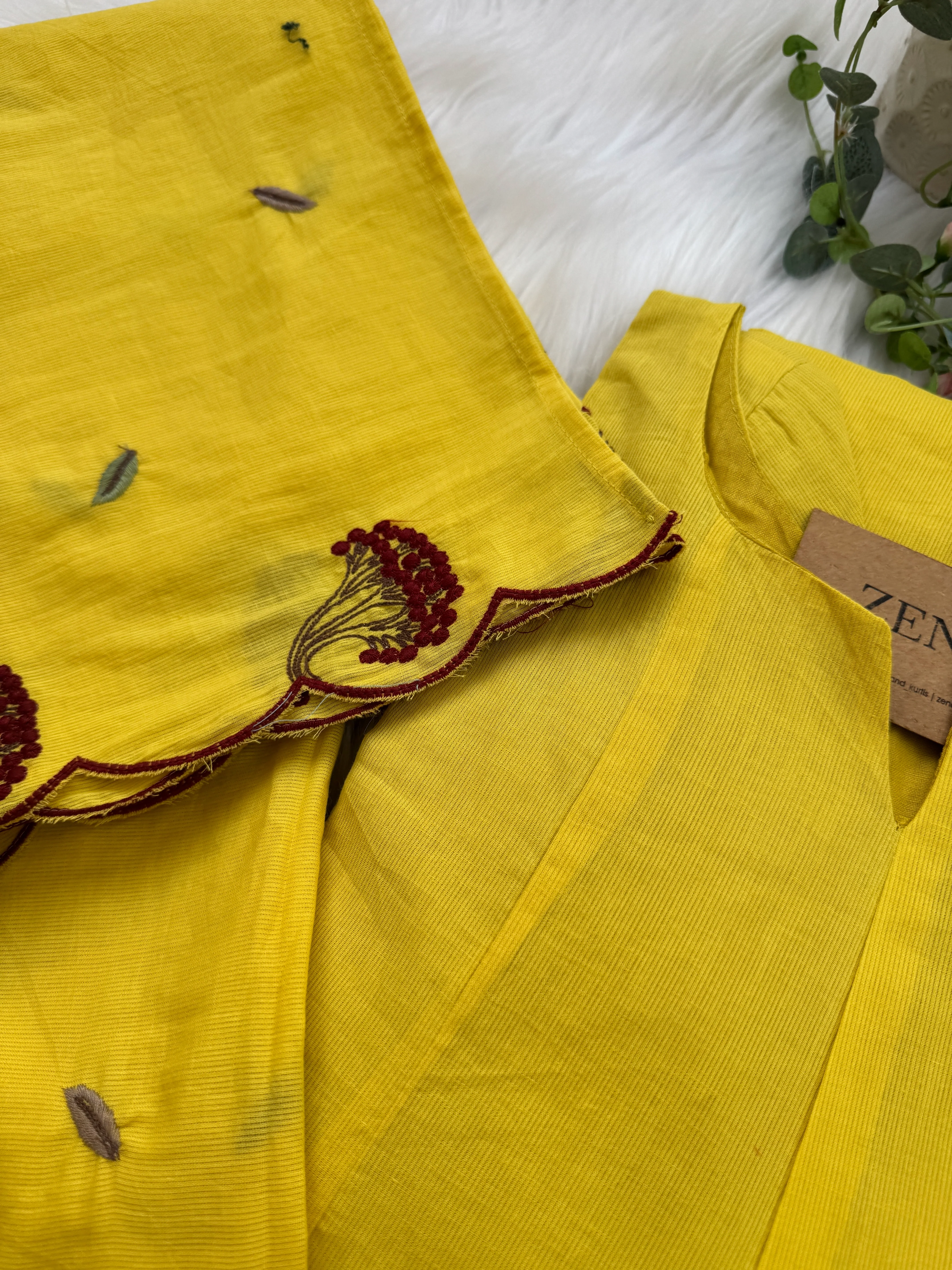 ✨ Pure Mul Cotton Embroidered Anarkali Set ✨ - Image 3