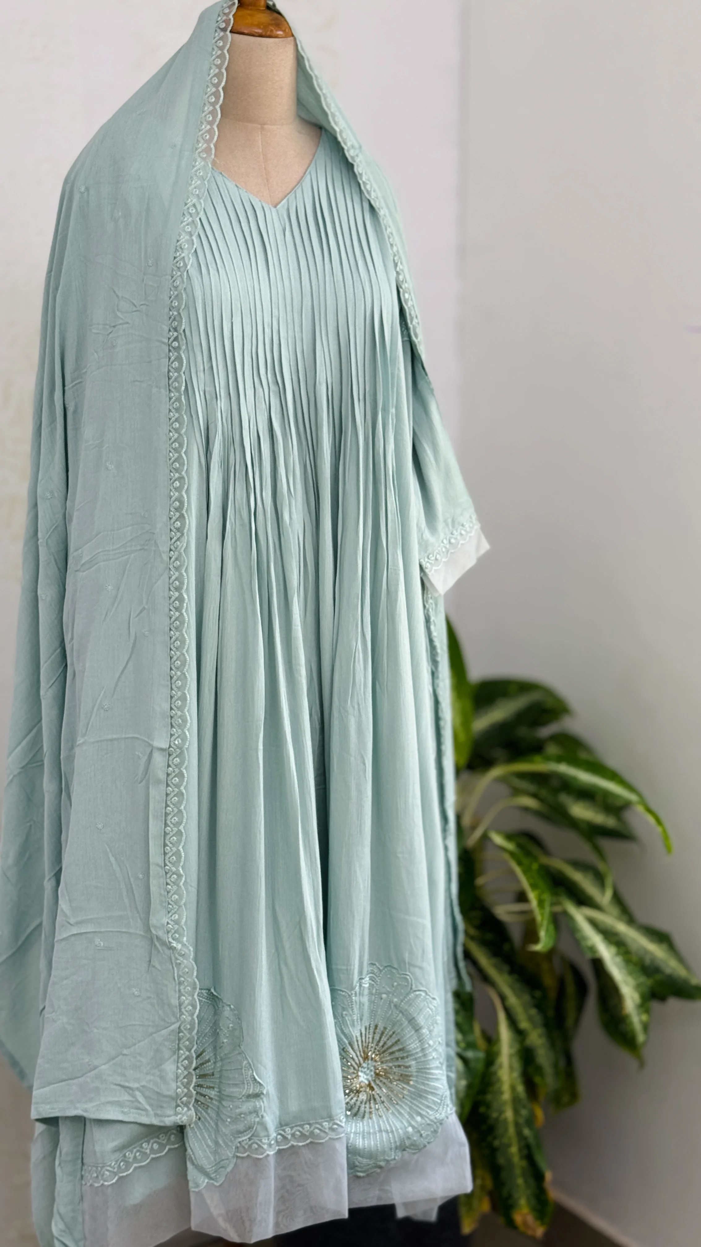 β¨ Ready-to-Wear Embroidered Anarkali Set β¨ - Image 2