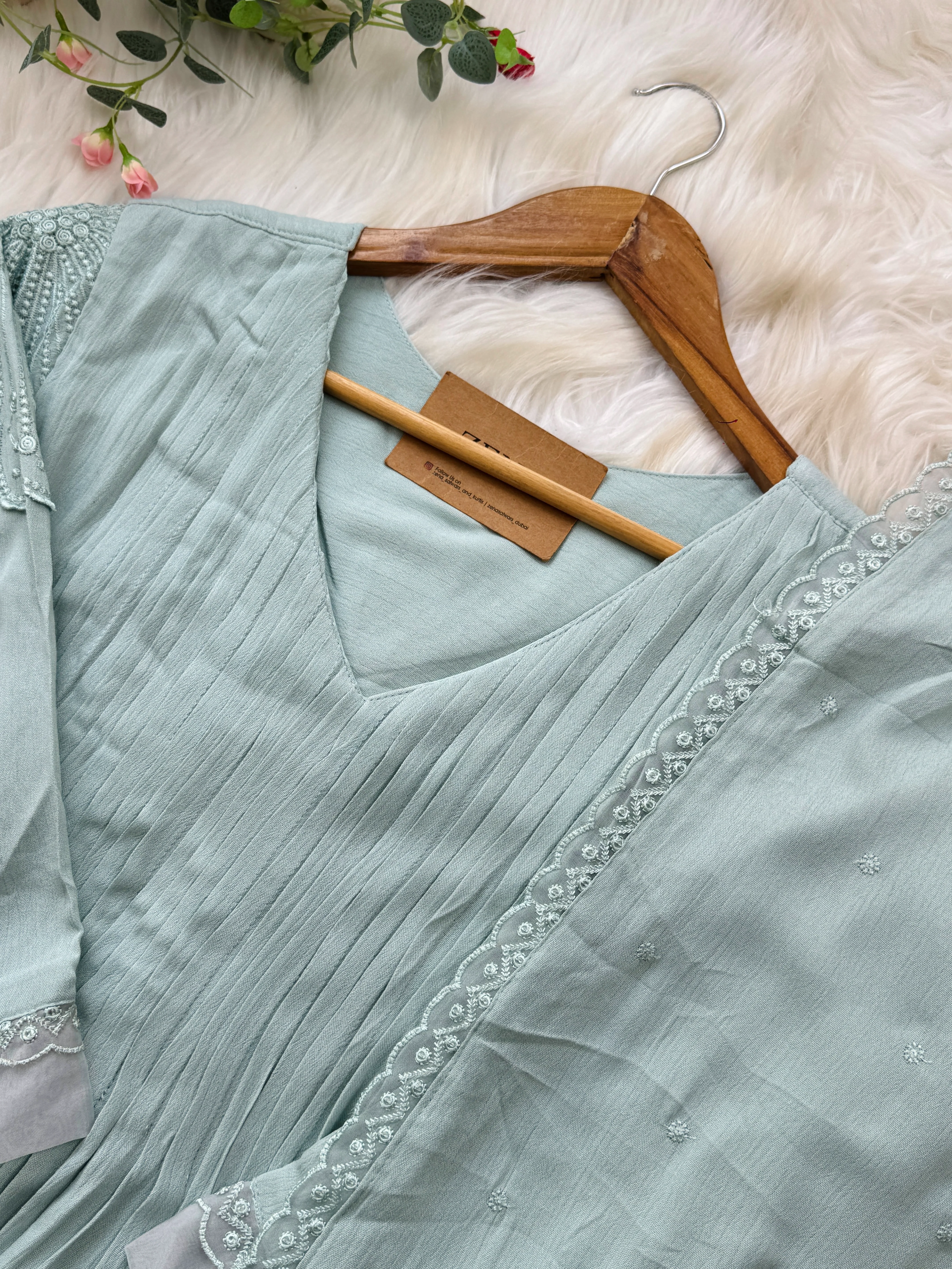β¨ Ready-to-Wear Embroidered Anarkali Set β¨ - Image 5