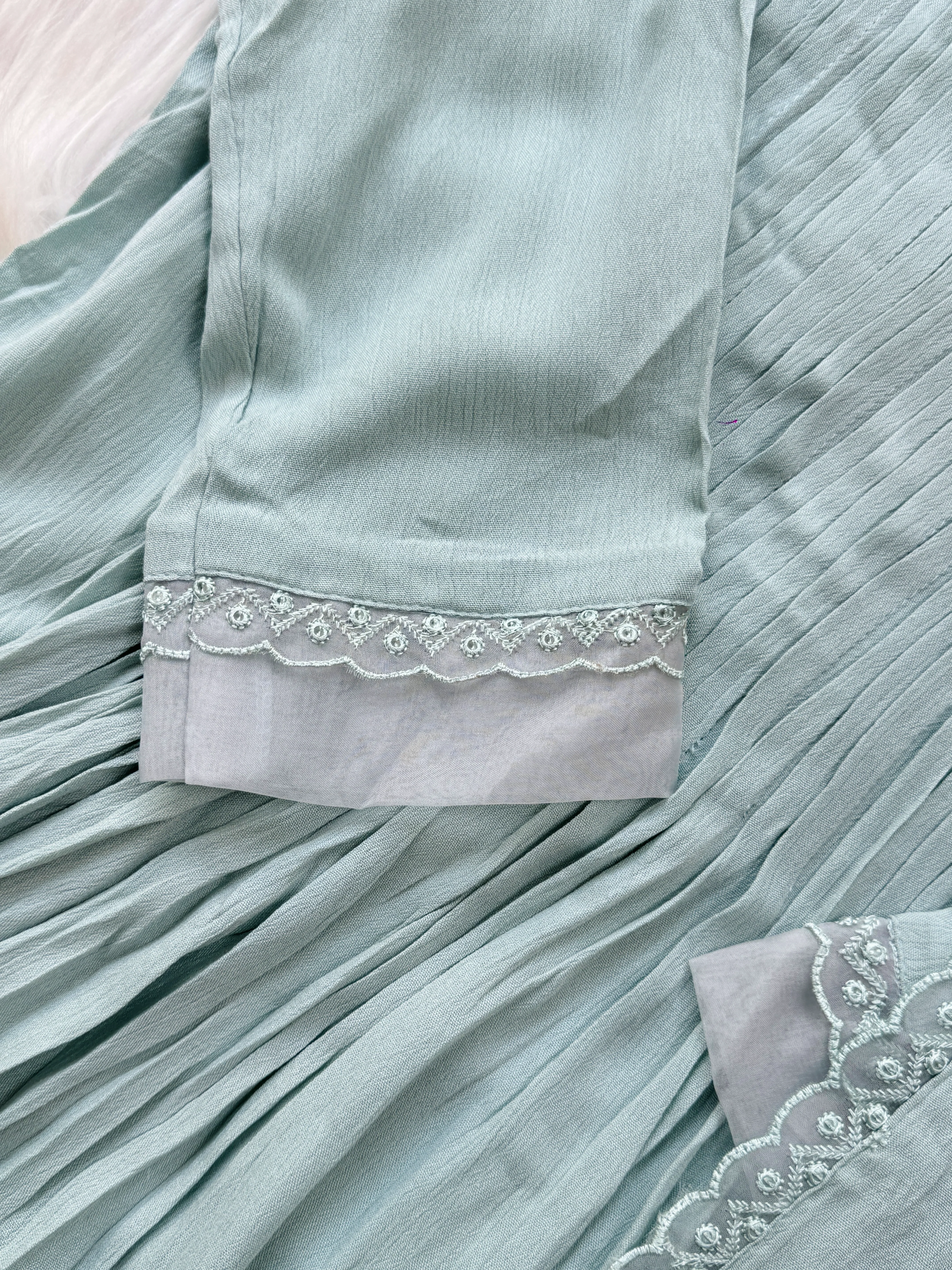 β¨ Ready-to-Wear Embroidered Anarkali Set β¨ - Image 6