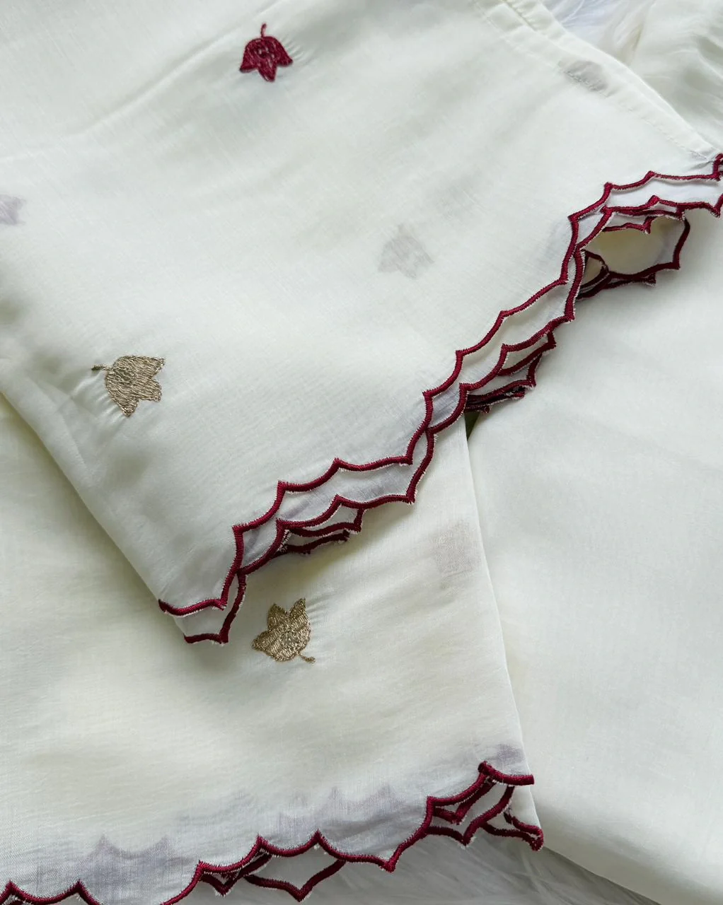✨ Roman Silk Embroidered Partywear Kurti Set ✨ - Image 5