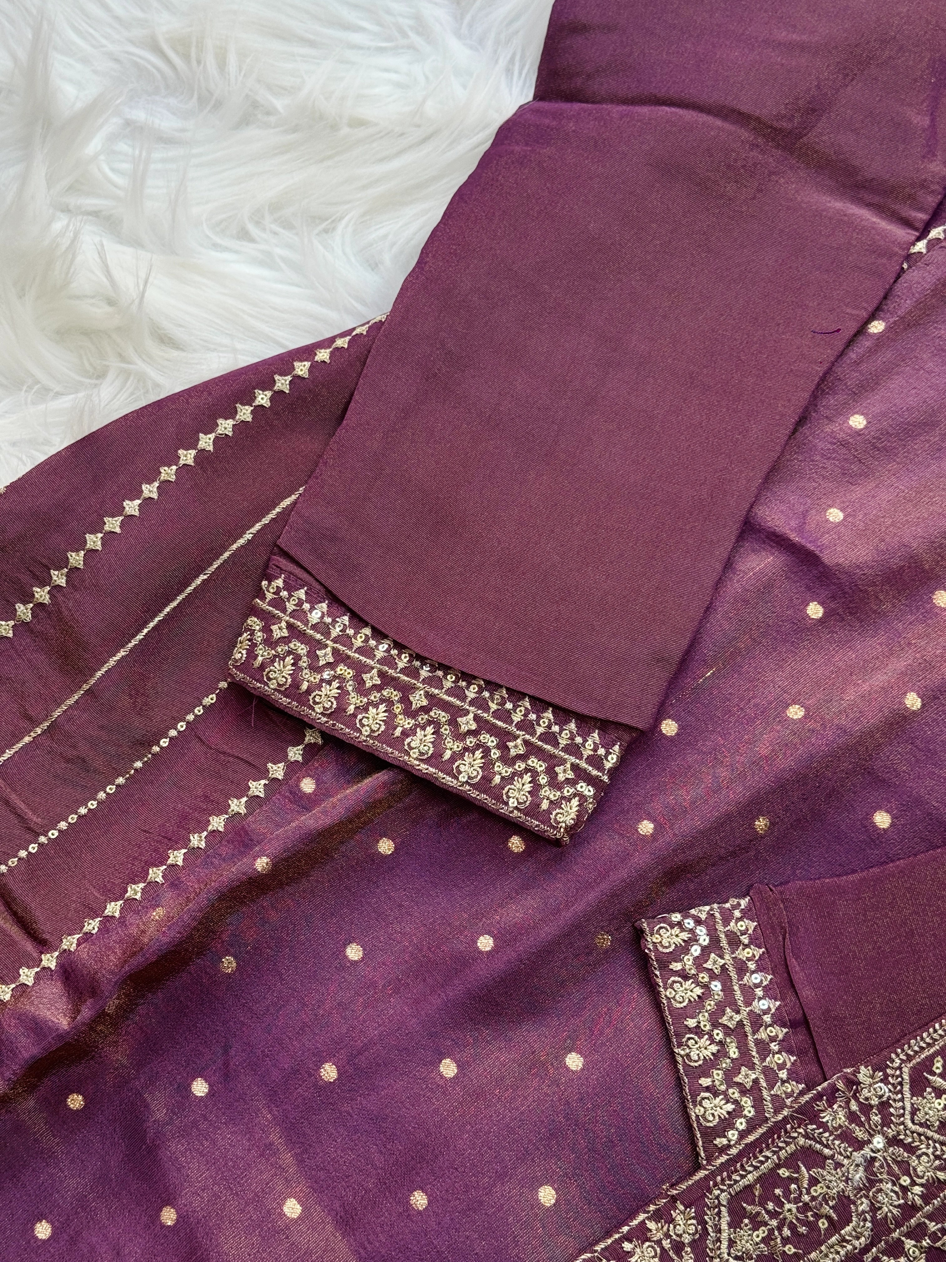 β¨ Tissue Silk Embroidered Kurti Set β¨ - Image 7
