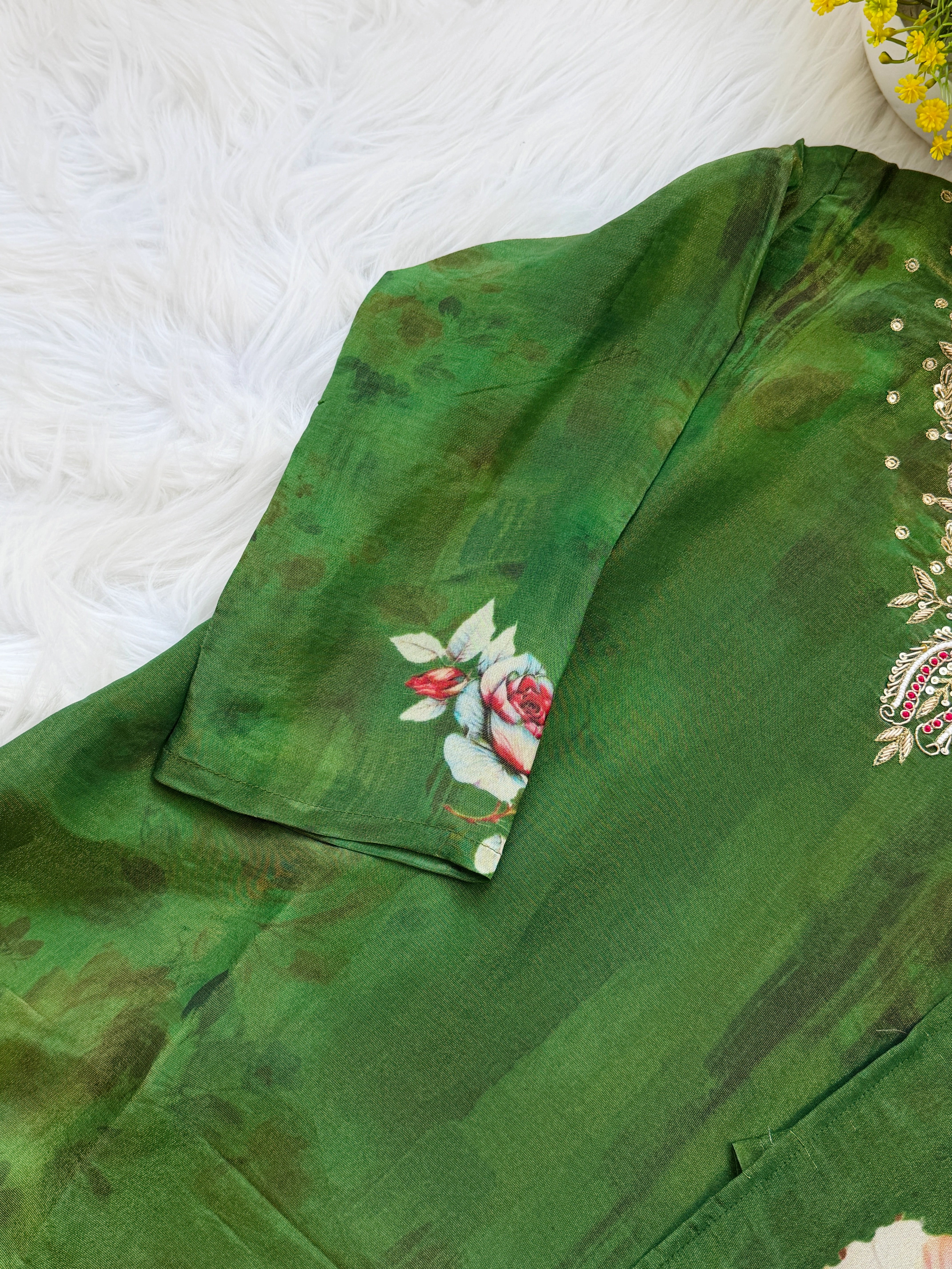 ✨ Tissue Silk Hand Work Kurti Set ✨ - Image 7
