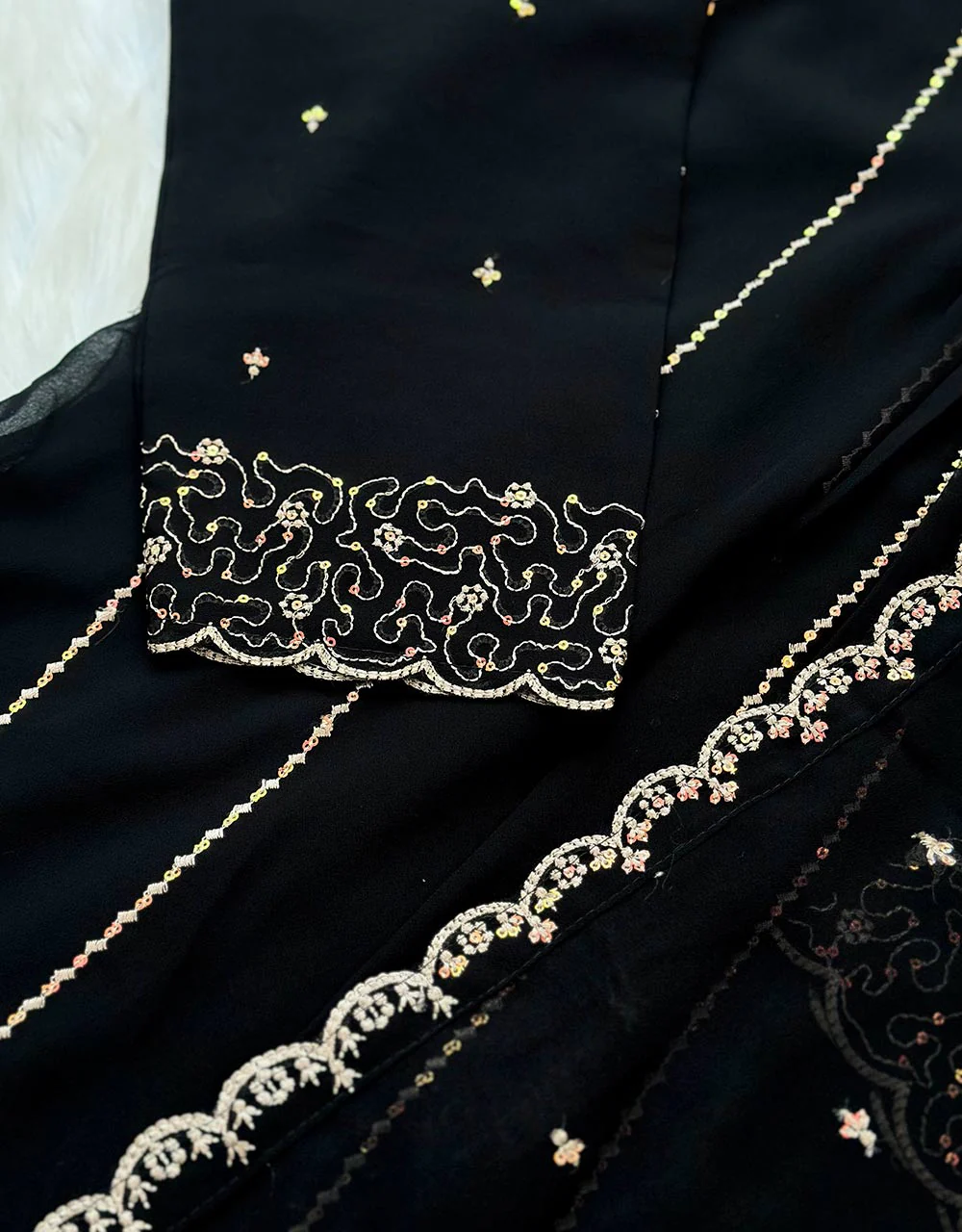 Georgette Anarkali Kurti Set – Timeless Elegance 🌟 - Image 5
