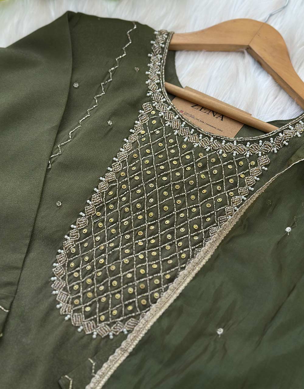 Georgette Ready-to-Wear Handwork Suit β Timeless Elegance & Craftsmanship β¨ - Image 2