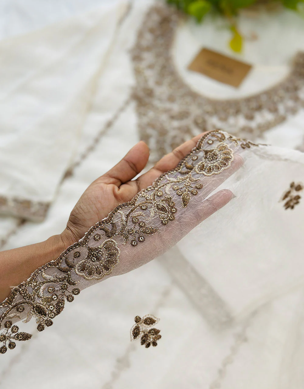 Shimmer Silk Ready-to-Wear Kurti Set with Sharara Bottom ✨ - Image 3