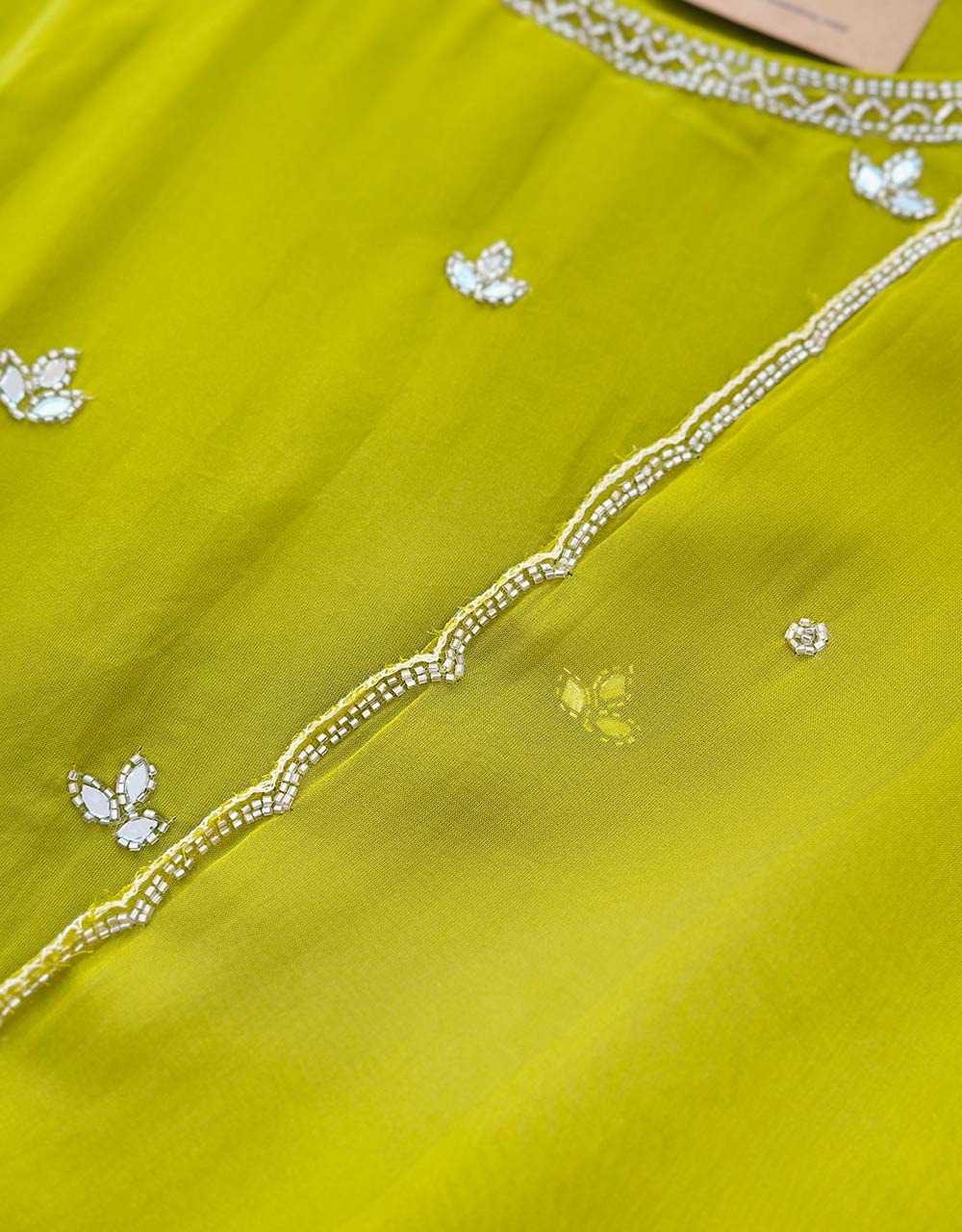 Pure Crepe Handwork Party Wear Suit ๐ - Image 5