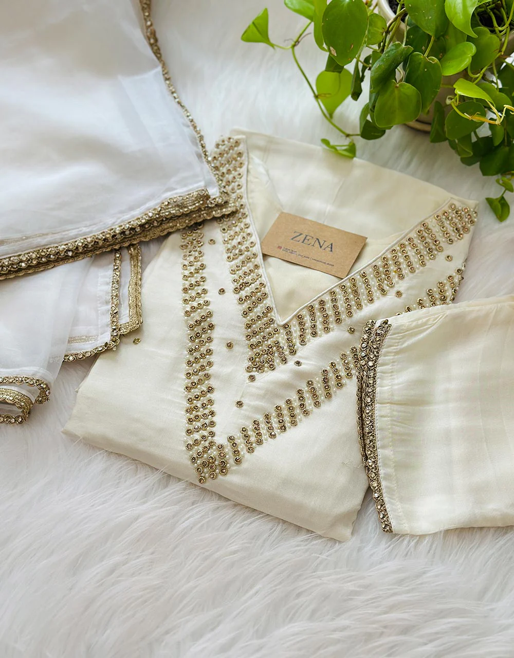 Pure Crepe Silk Handwork Party Wear Suit - Luxe Elegance 🌟 - Image 7