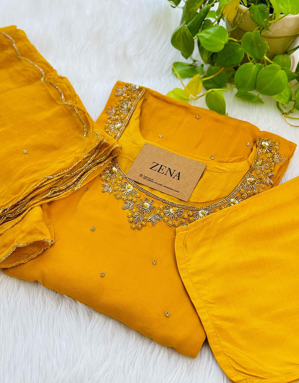 Ready-to-Wear Hand Work Kurti Set - Effortless Elegance ๐ - Image 3