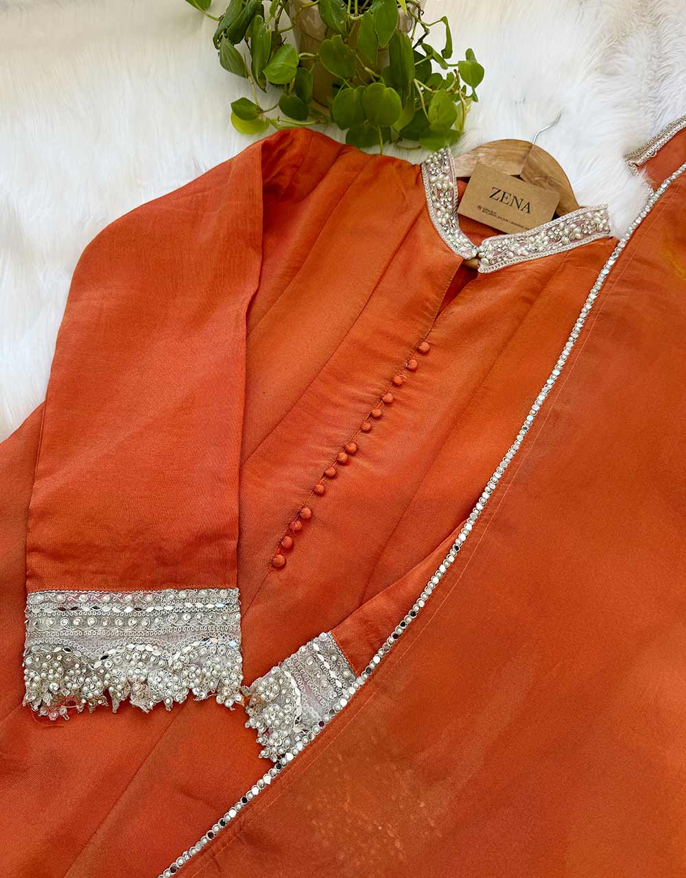 Ready-to-Wear Tissue Silk Kurti Set โจ
