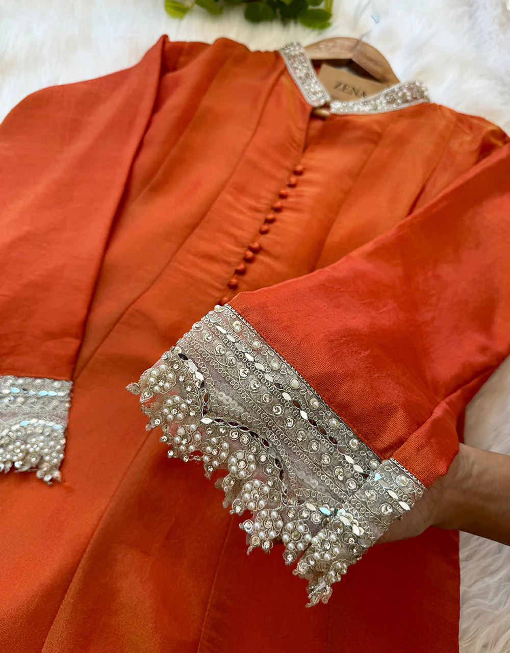 Ready-to-Wear Tissue Silk Kurti Set โจ - Image 4