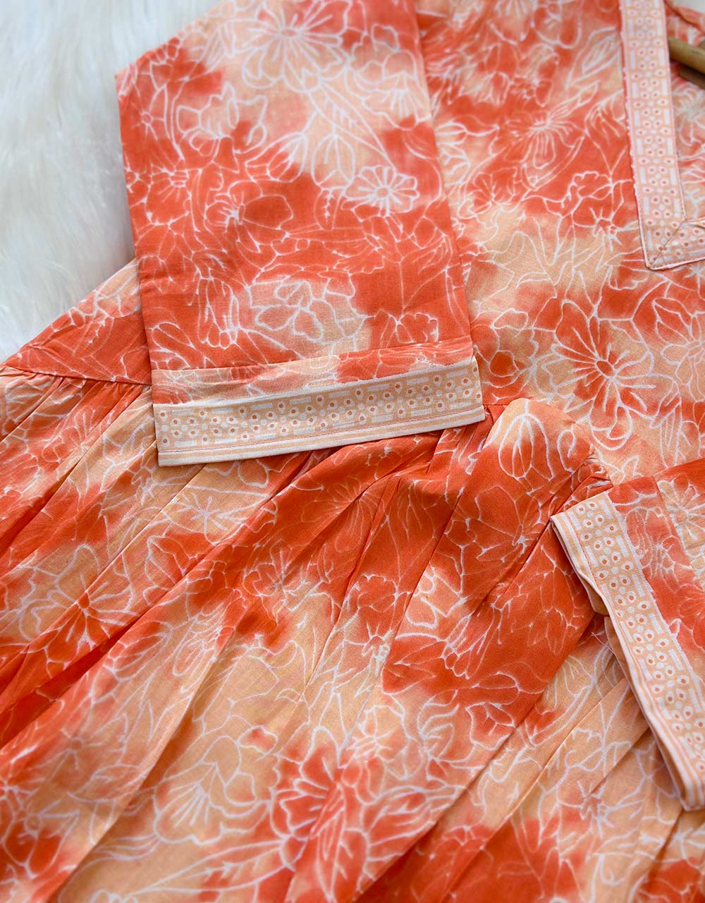 Ready-to-Wear Cotton Anarkali Co-ord Set – Effortless Elegance & Comfort🌟 - Image 5