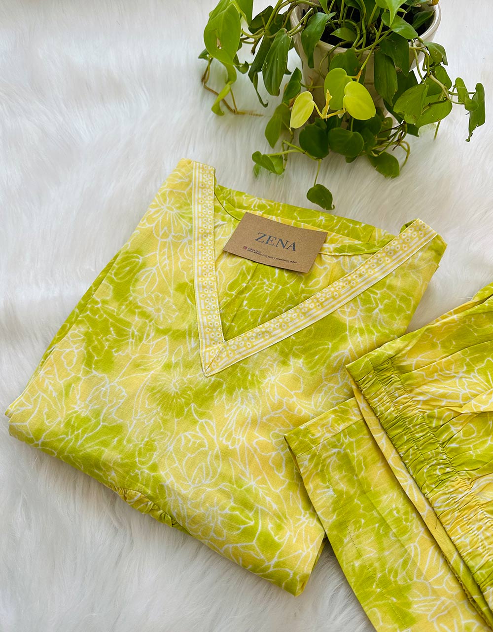 Ready-to-Wear Cotton Anarkali Co-ord Set – Effortless Elegance & Comfort🌟 - Image 6