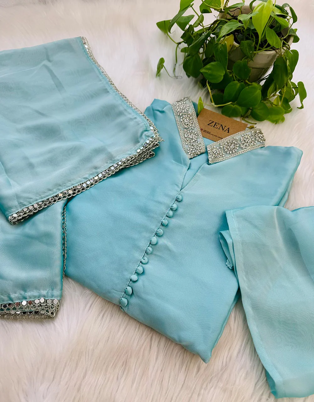 Ready-to-Wear Georgette Kurti Set - Graceful Elegance 🌟 - Image 3