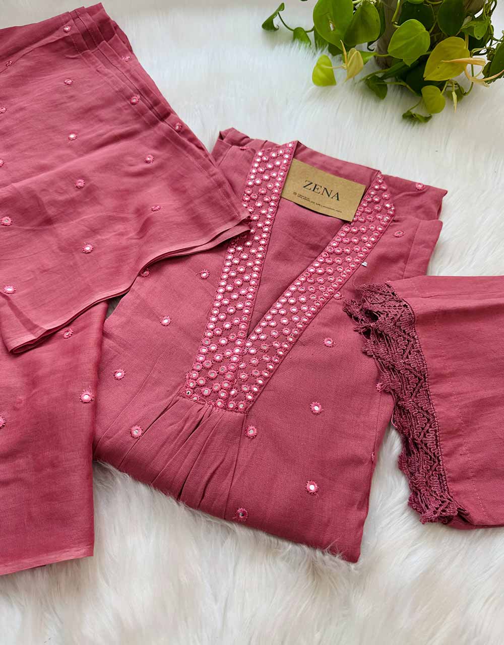 Ready to Wear Pure Cotton Anarkali Suit – Classic Comfort & Timeless Elegance ✨ - Image 4