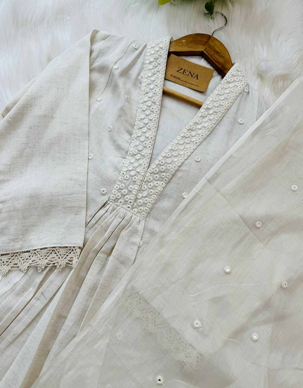 Ready to Wear Pure Cotton Anarkali Suit – Classic Comfort & Timeless Elegance ✨ - Image 6