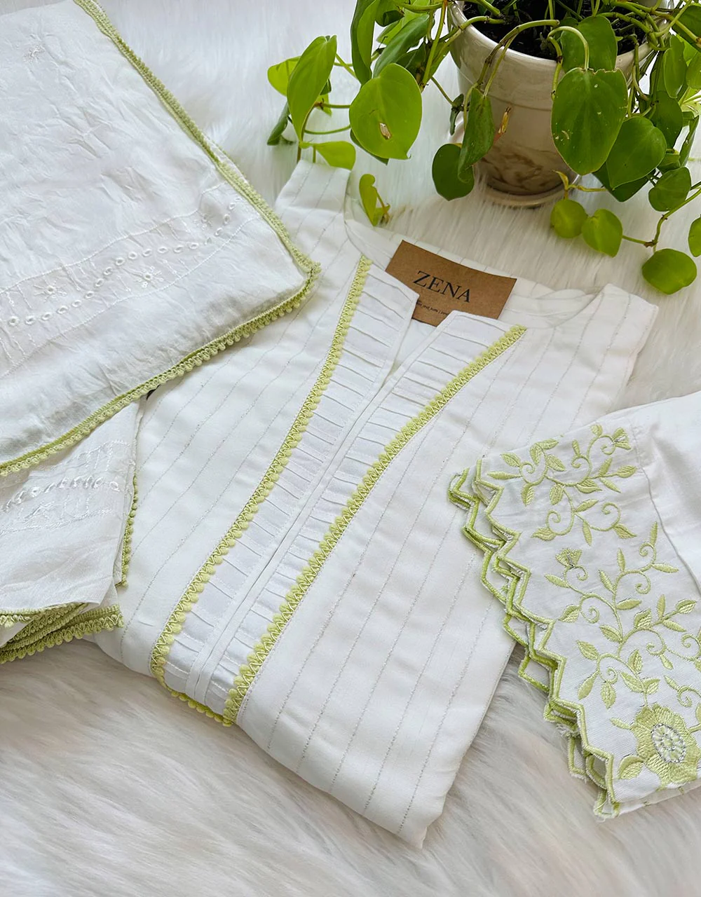 Ready-to-Wear Pure Cotton Kurti Set โ Breathable Comfort & Timeless Elegance ๐ฟ - Image 7