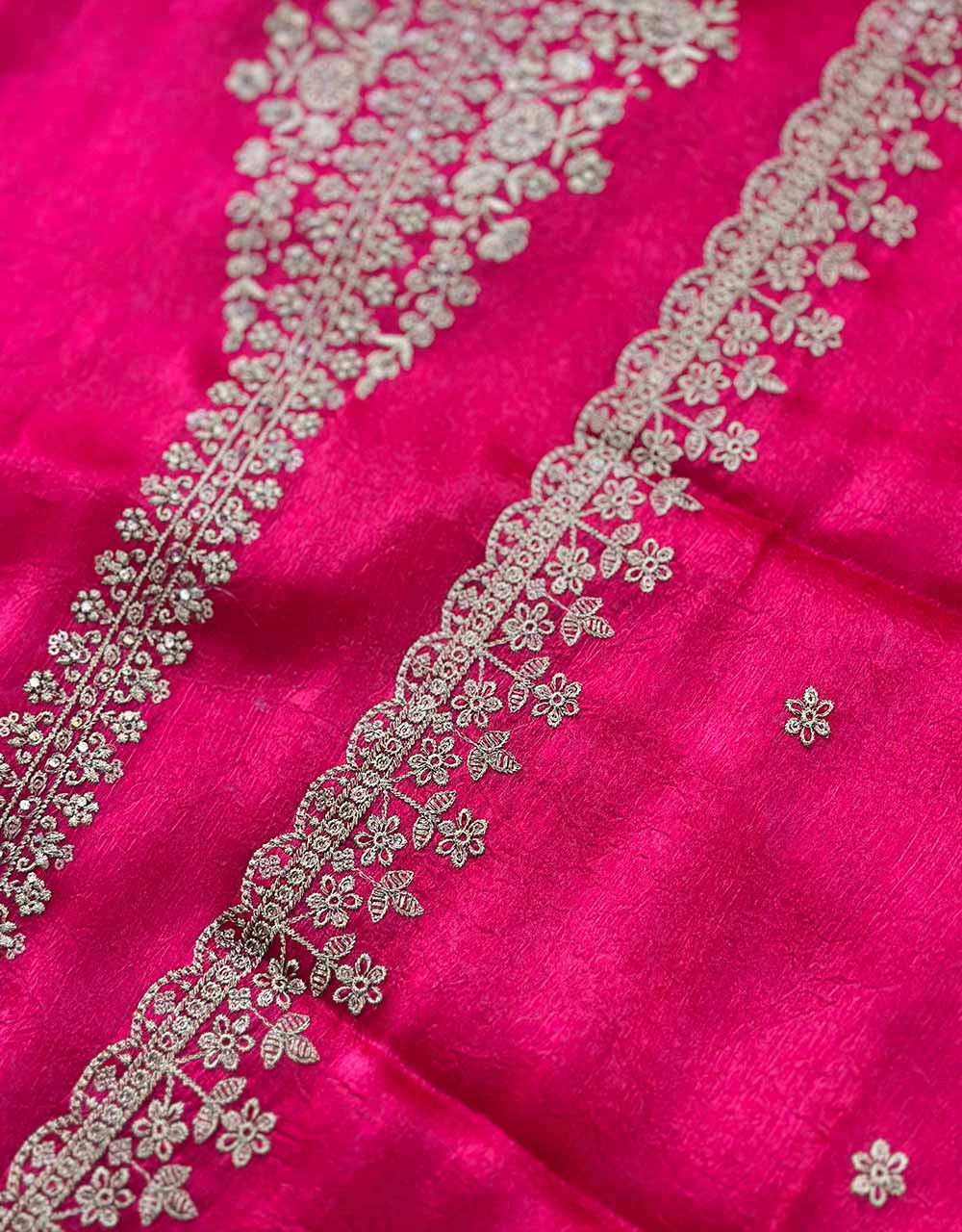 Unstitched Shimmer Party Wear Kurti Set โจ - Image 3
