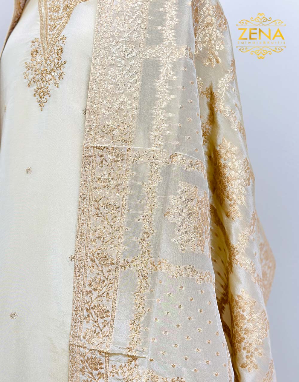 Tissue Silk Semi-Stitched Party Wear Suit - Glamorous Sophistication 🌟 - Image 3