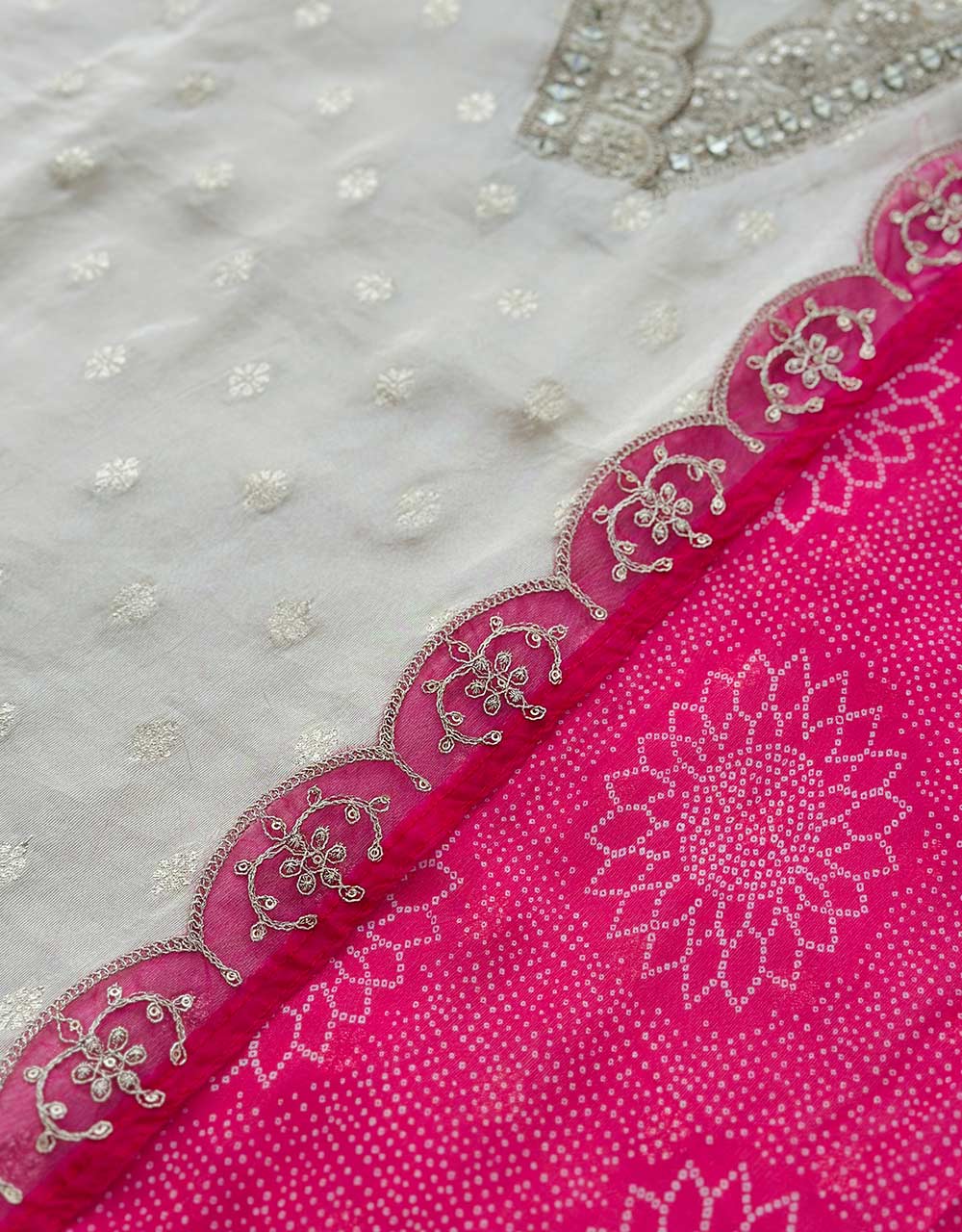Tissue Silk Semi-Stitched Salwar Suit - Timeless Elegance 🌟 - Image 3