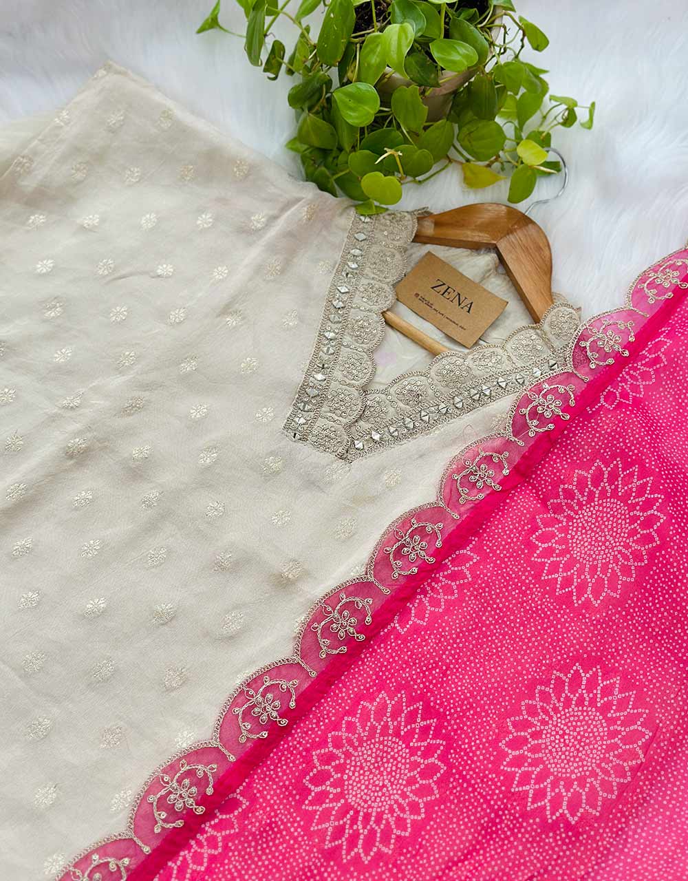 Tissue Silk Semi-Stitched Salwar Suit - Timeless Elegance 🌟 - Image 4
