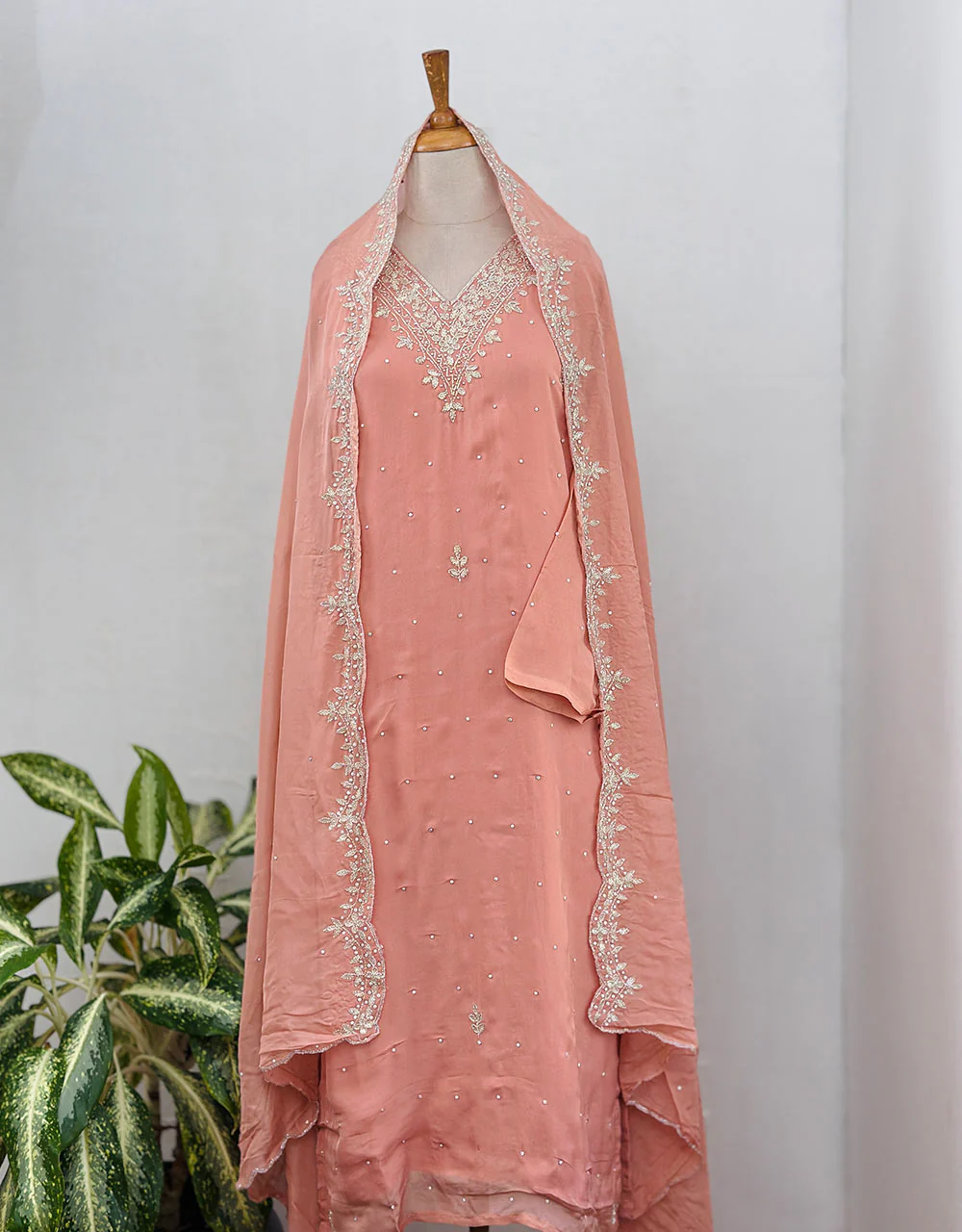 Pure Organza Ready-to-Wear Suit - Sheer Elegance ✨ - Image 5