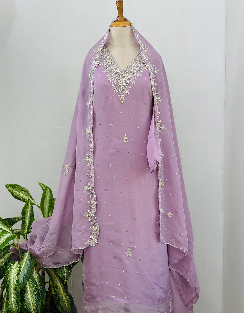 Pure Organza Ready-to-Wear Suit - Sheer Elegance ✨ - Image 6