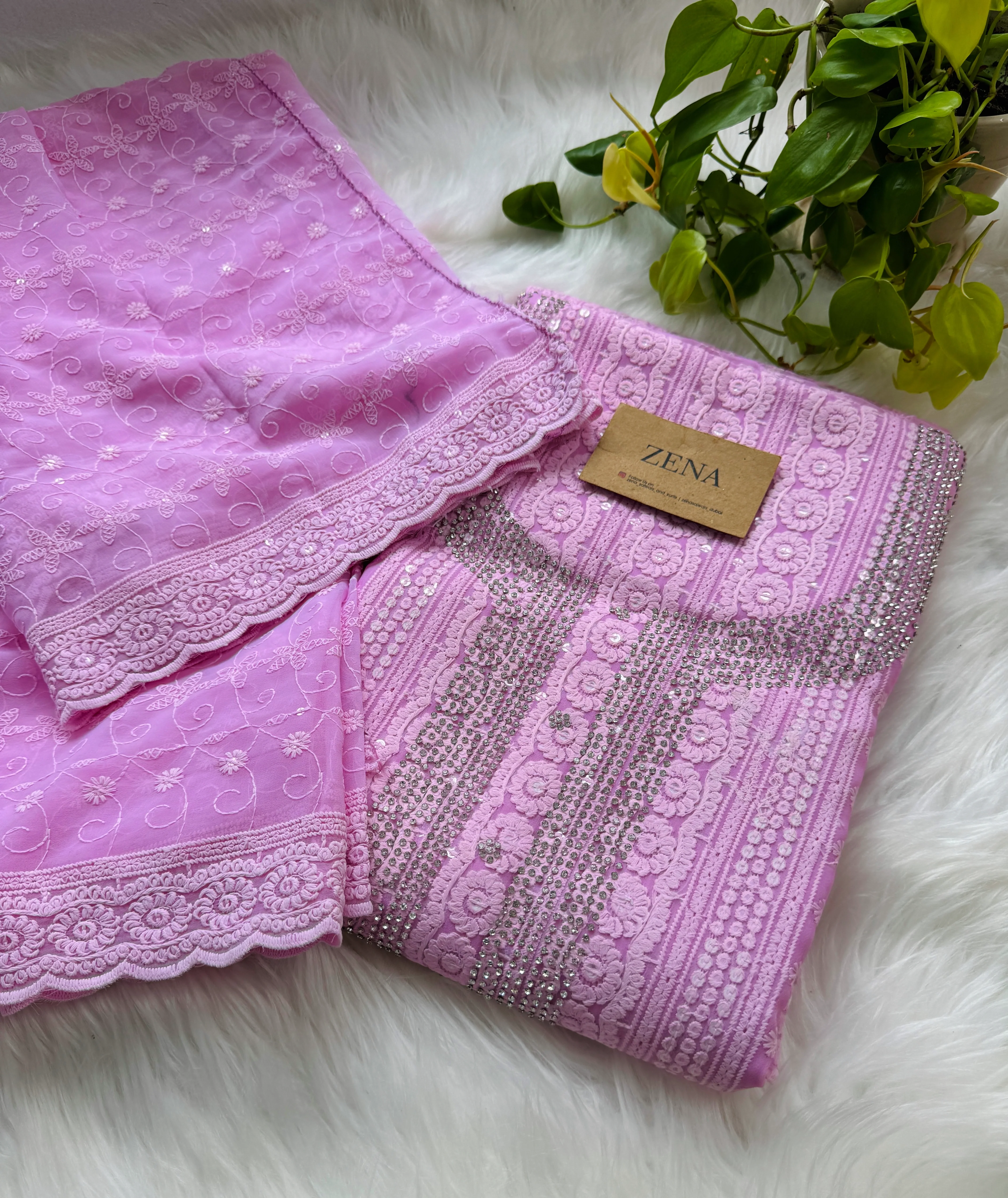 Georgette Unstitched Chikankari Suit β Classic Elegance, Your Style