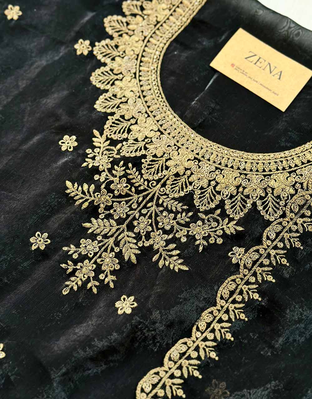 Unstitched Shimmer Silk Partywear Salwar Suit - Graceful Elegance π - Image 4