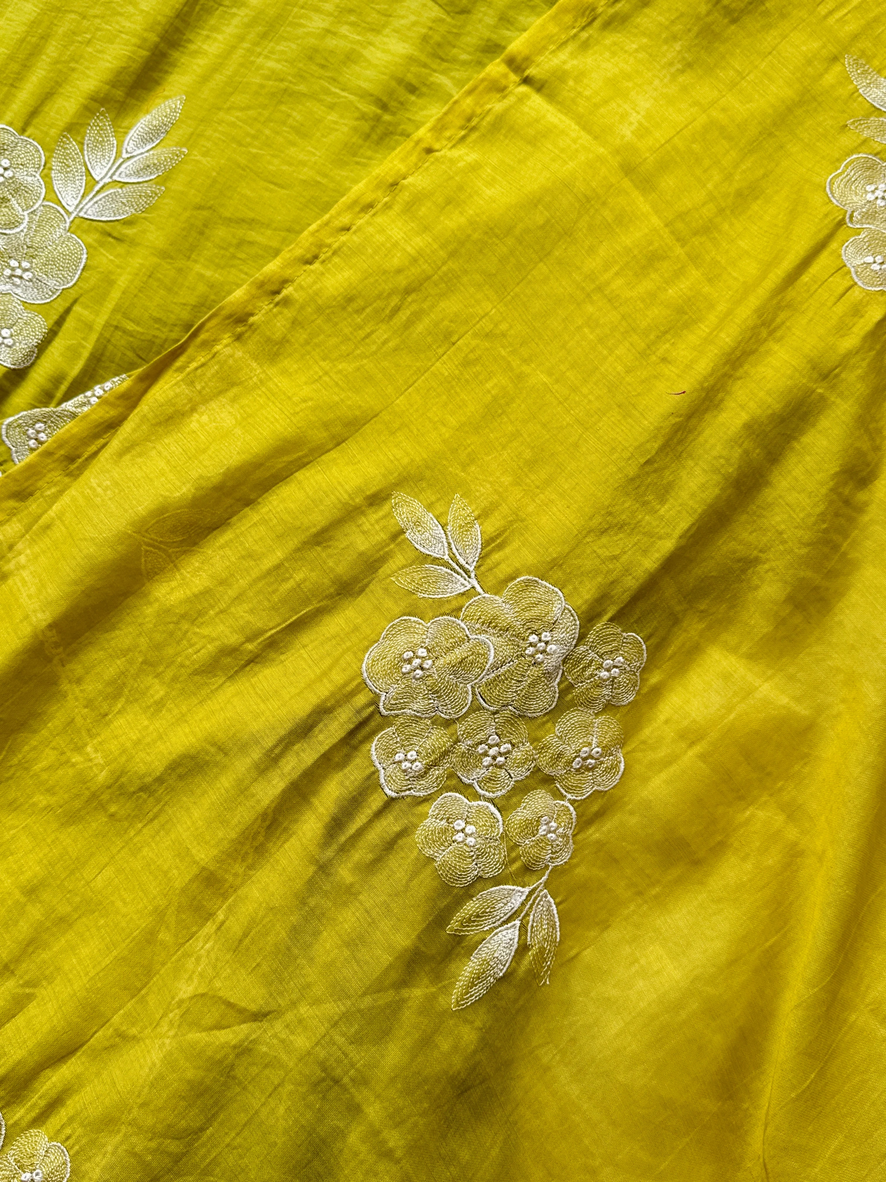 Mul Chanderi Embroidered Anarkali Kurti Set β Timeless Elegance, Effortless Style - Image 5