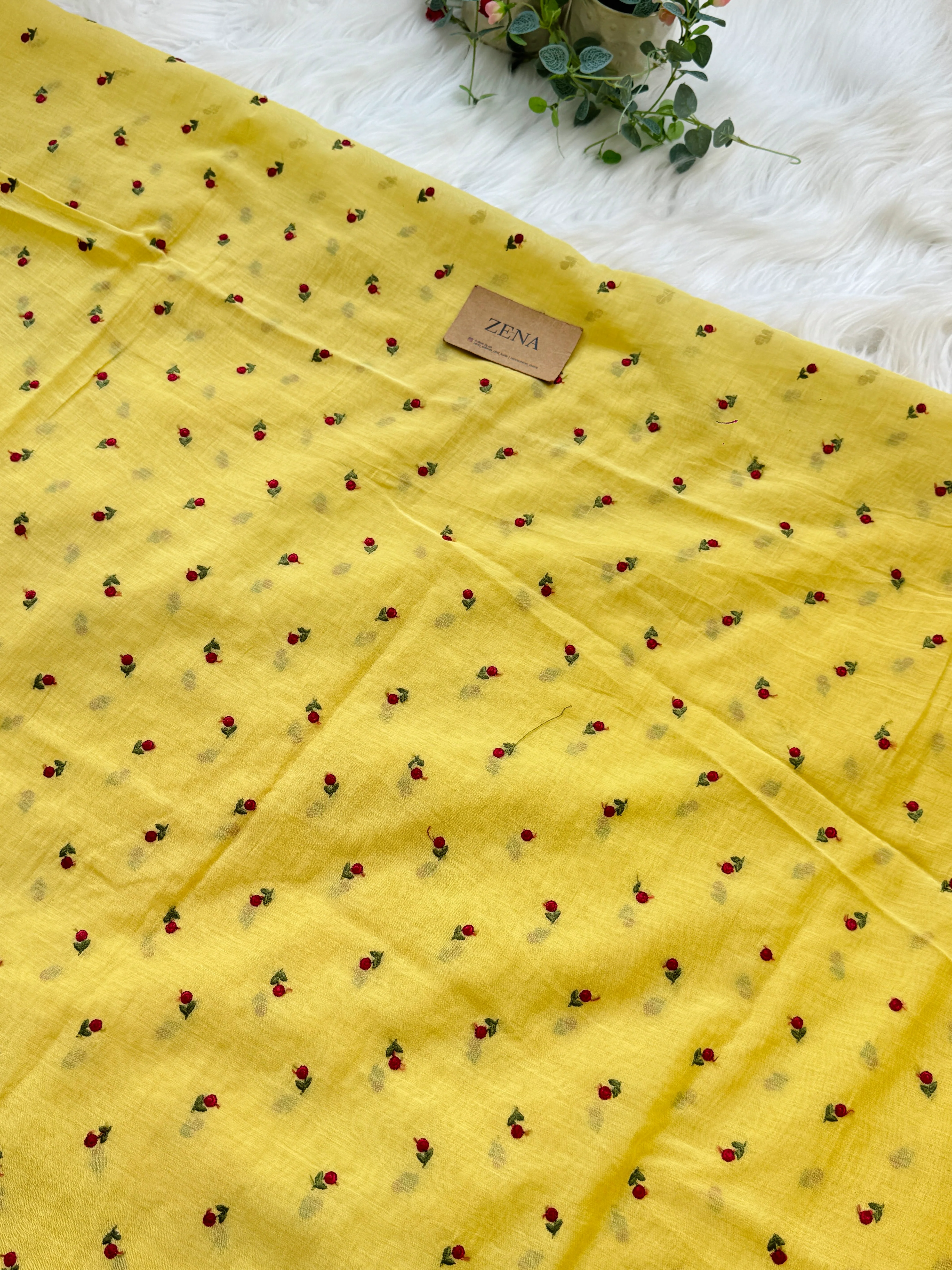 Mul Chanderi Embroidered Unstitched Suit – Redefining Ethnic Elegance - Image 4