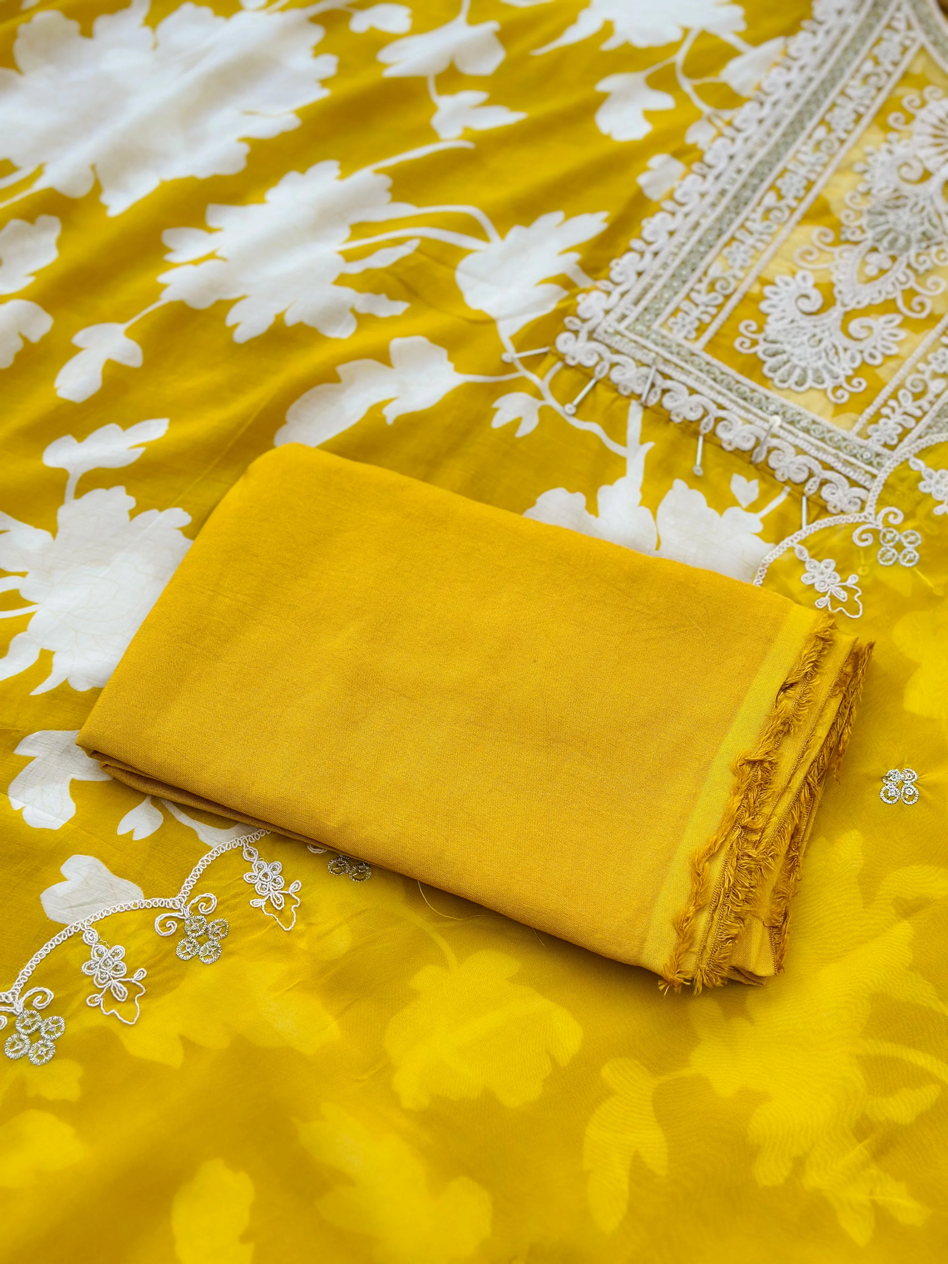 Muslin Semi-Stitched Kurti Set - Image 4
