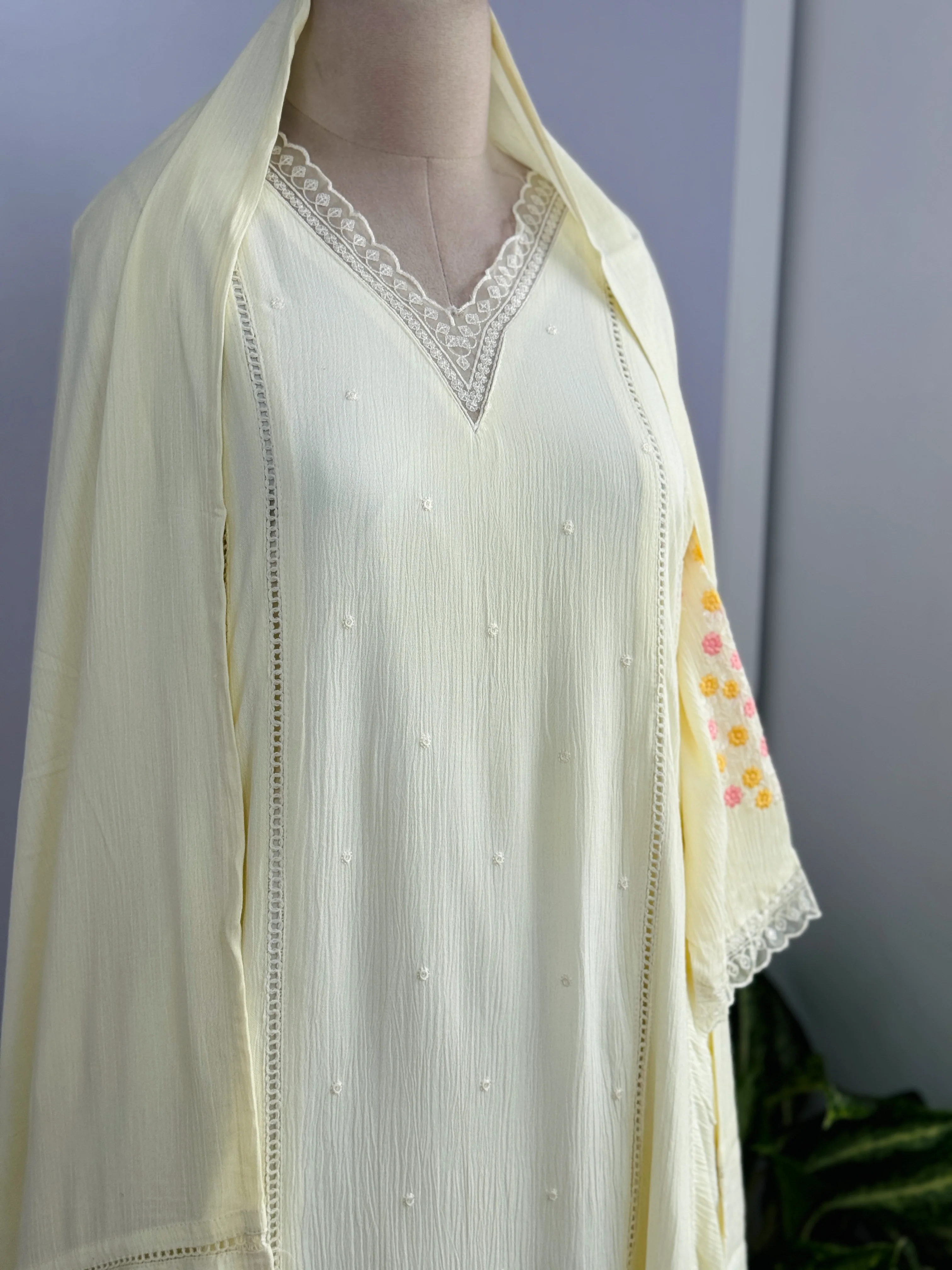 Noor – Crush Rayon Anarkali Suit with Flowing Elegance - Image 4