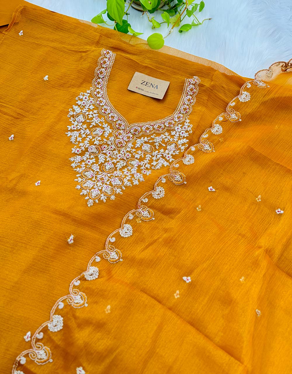 Unstitched Shimmer Silk Kurti Set β Elegance with a Luxe Touch β¨