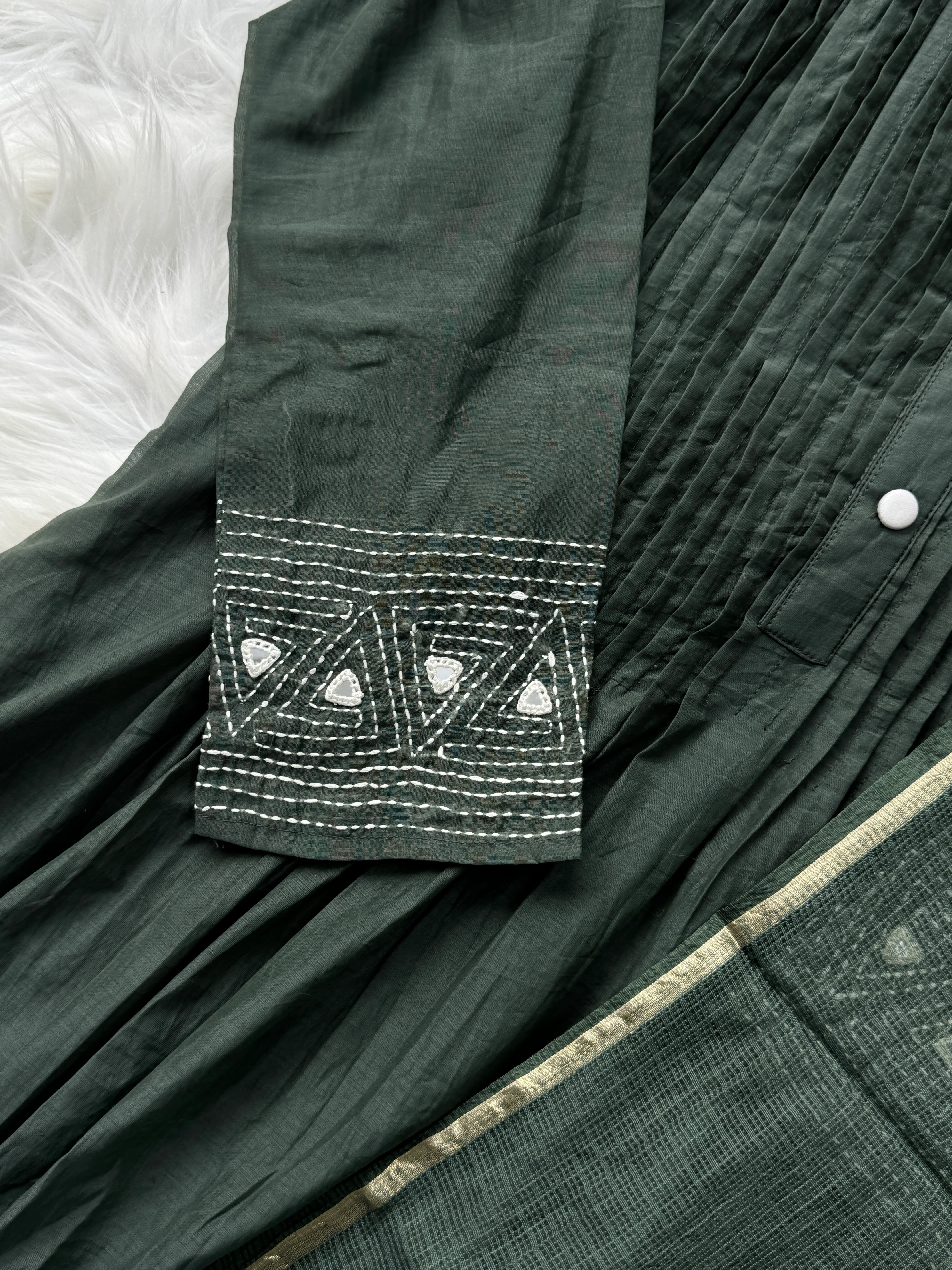 Premium Mul Chanderi Anarkali Kurti Set - Image 5