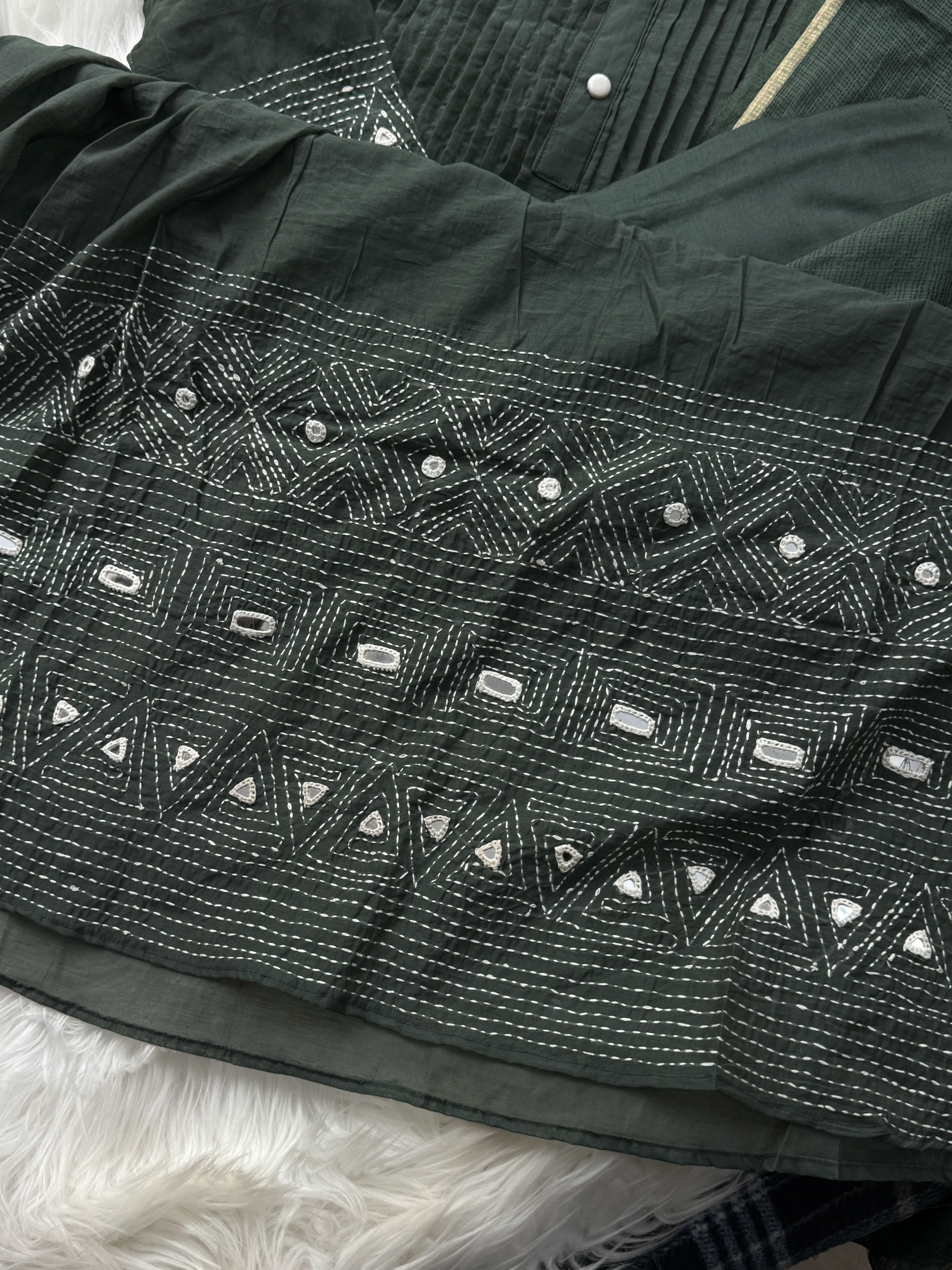 Premium Mul Chanderi Anarkali Kurti Set - Image 8