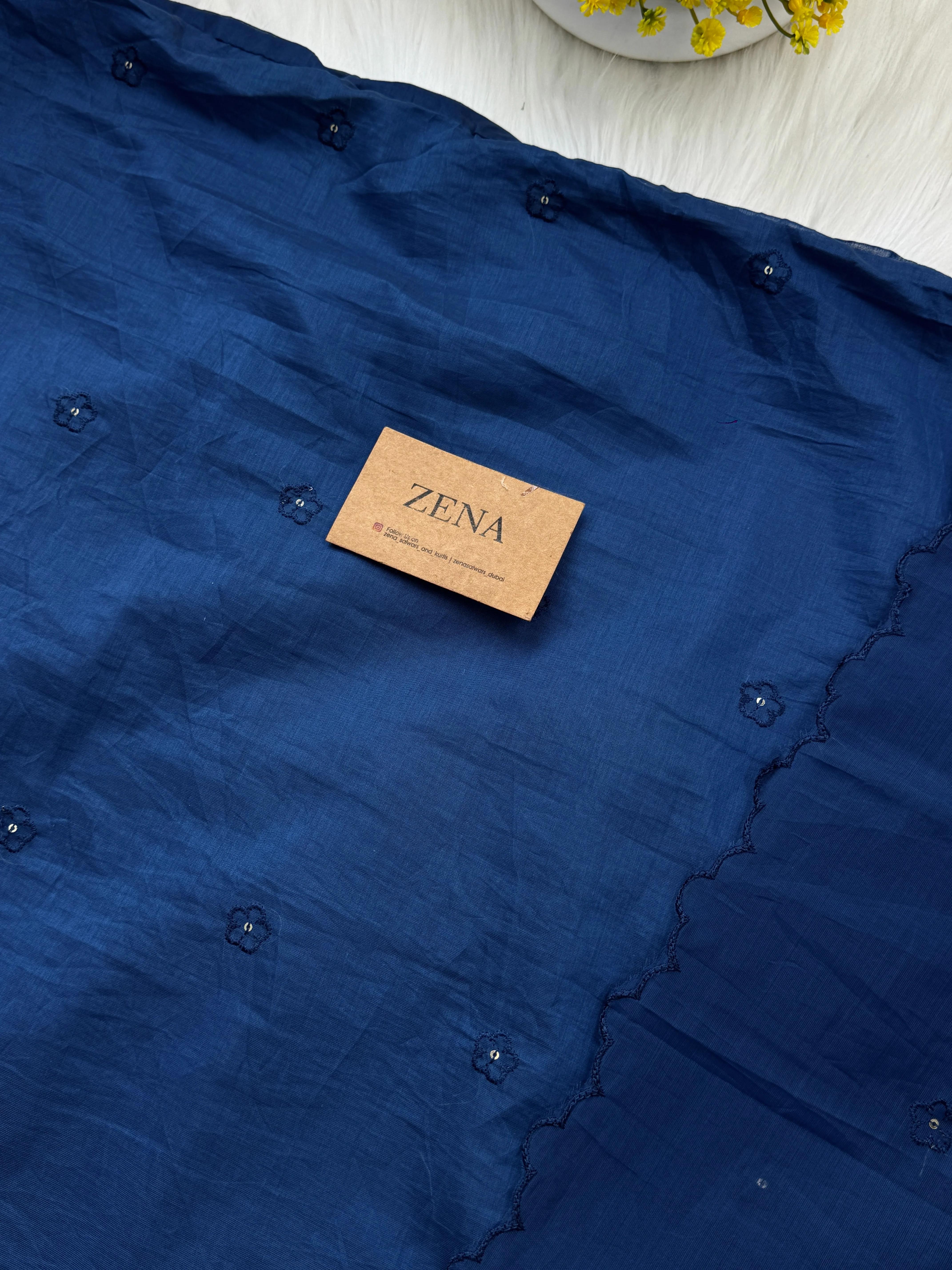 Premium Mul Chanderi Embroidered Unstitched Suit – Redefining Ethnic Elegance - Image 5