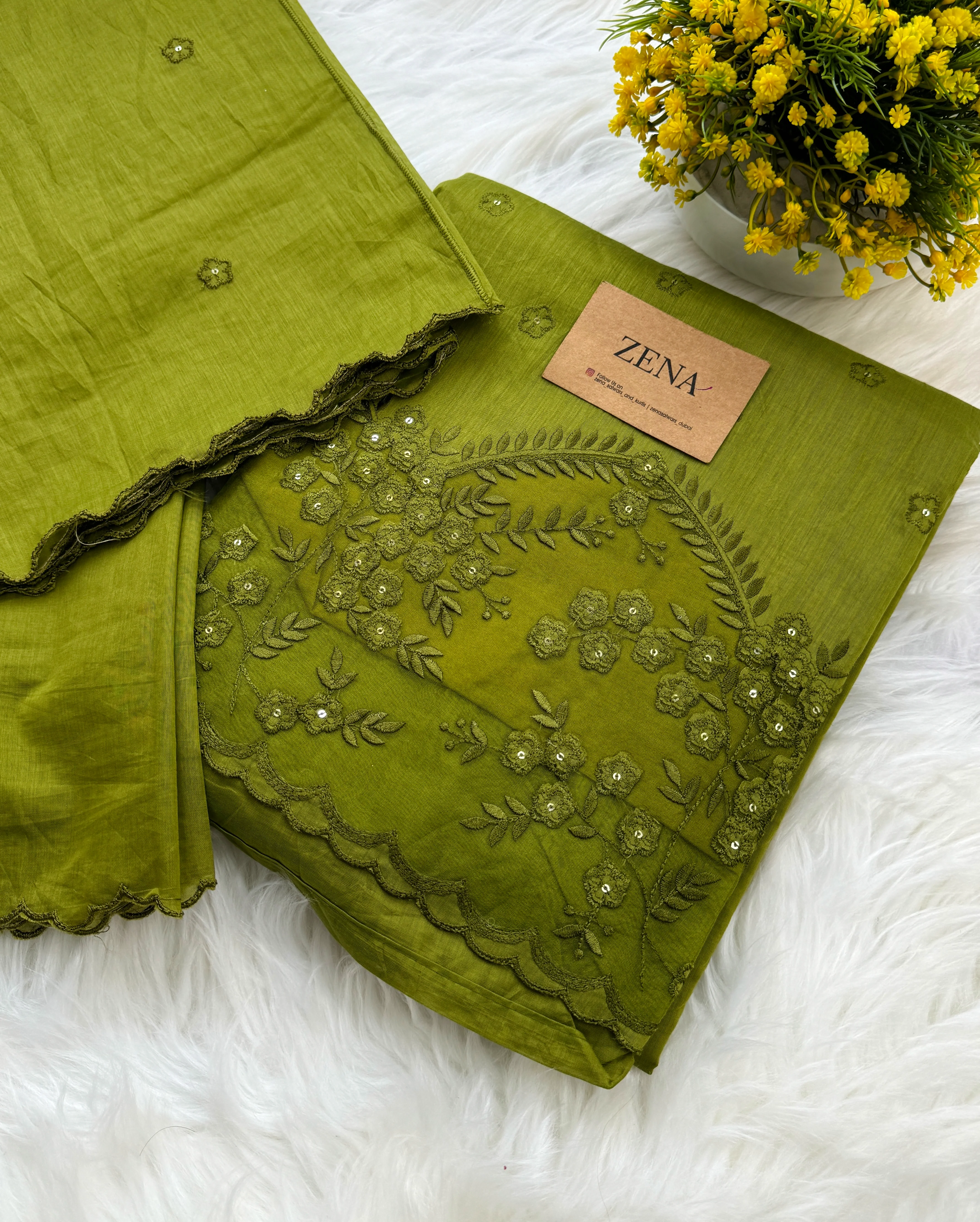 Premium Mul Chanderi Embroidered Unstitched Suit – Redefining Ethnic Elegance