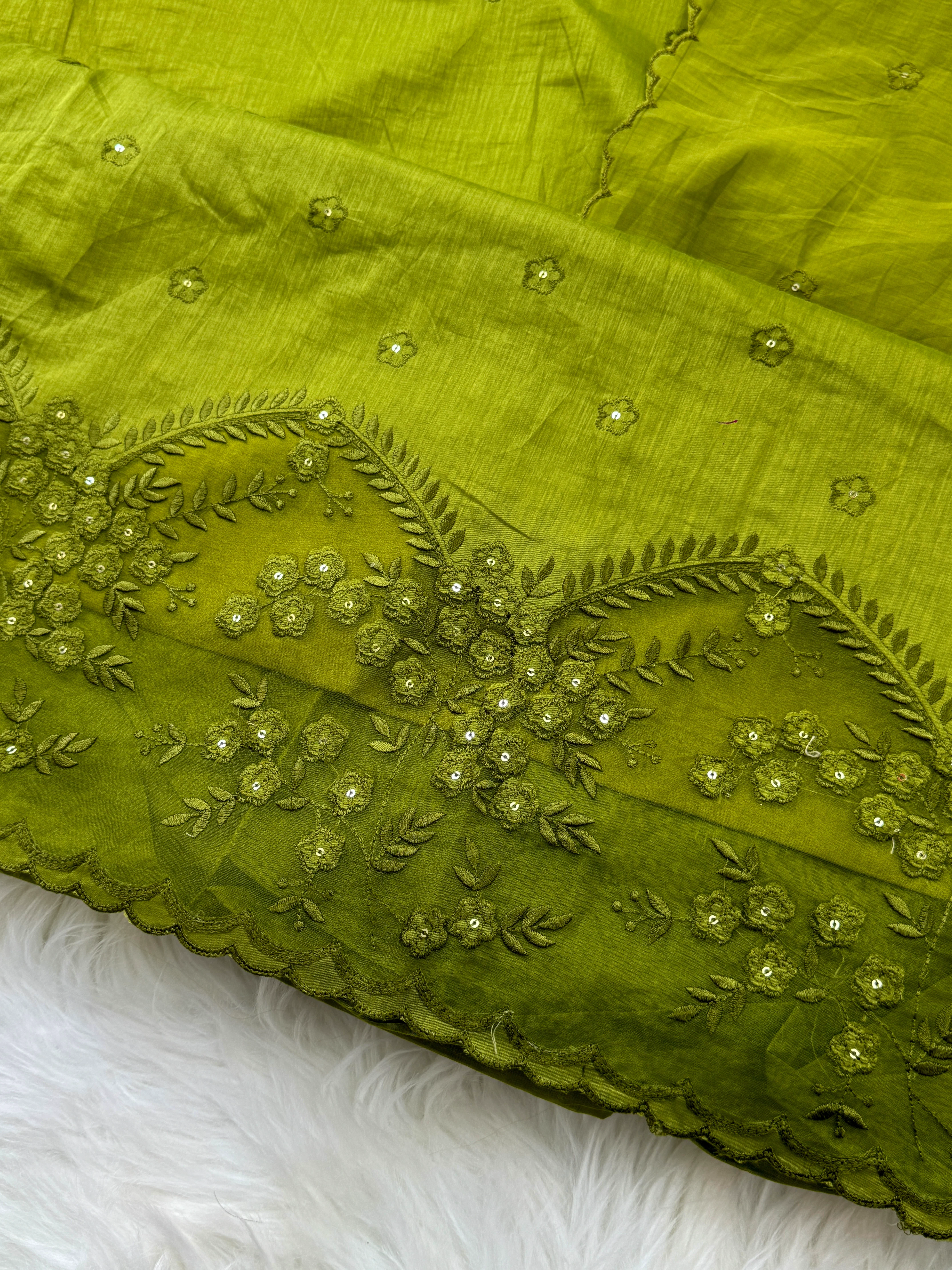 Premium Mul Chanderi Embroidered Unstitched Suit – Redefining Ethnic Elegance - Image 6