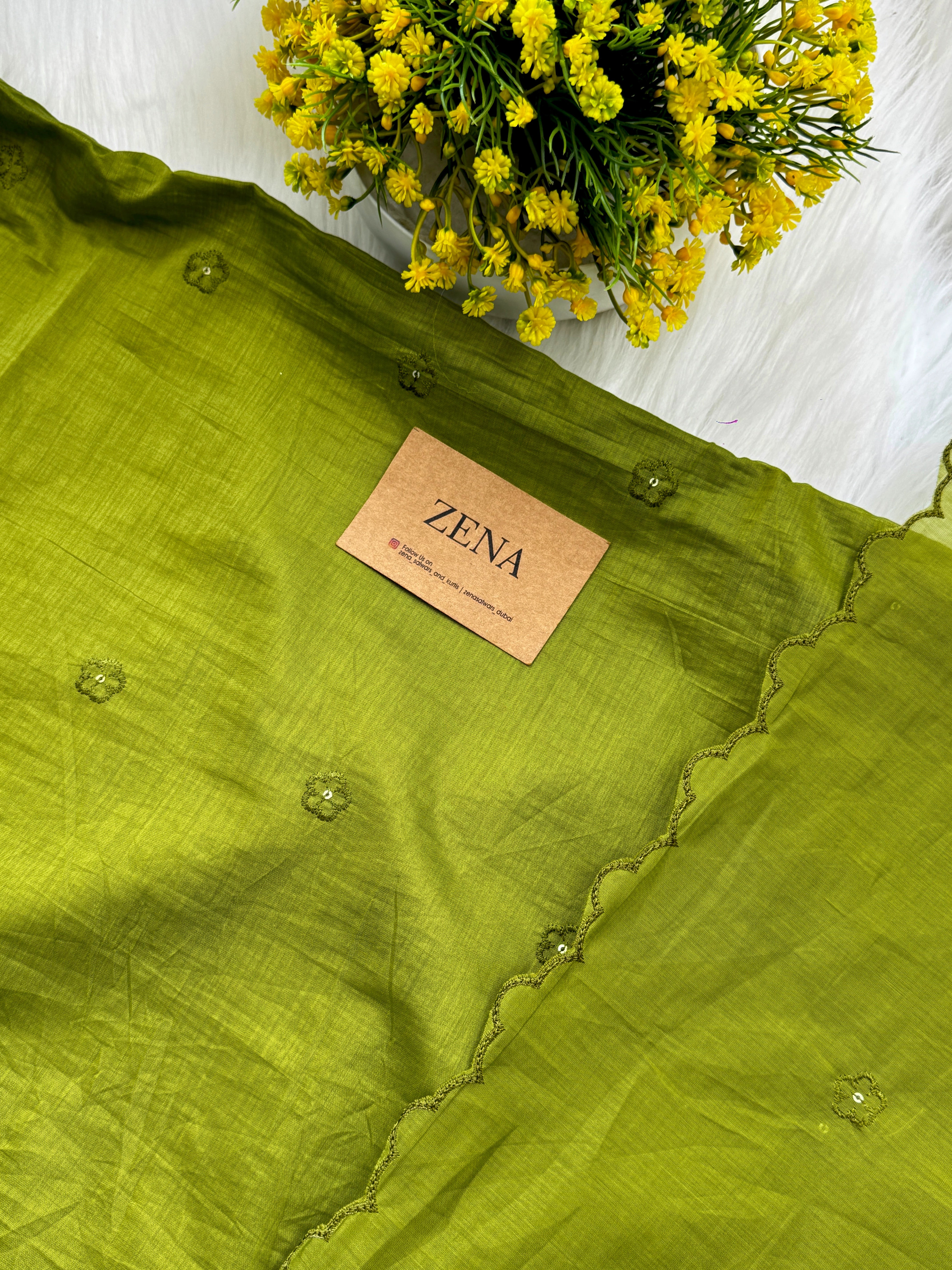 Premium Mul Chanderi Embroidered Unstitched Suit – Redefining Ethnic Elegance - Image 7